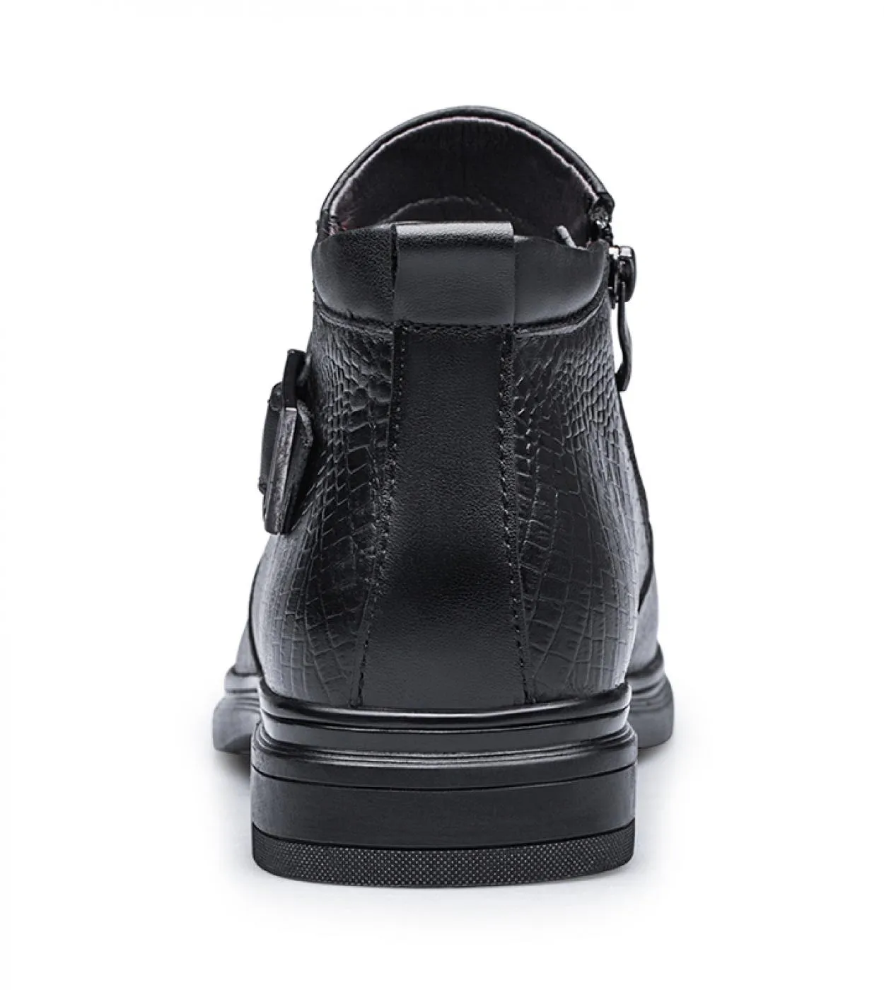 Stivaletti da uomo in pelle tinta unita moda business casual strada quotidiano versatile modello coccodrillo fibbia scarpe da uo