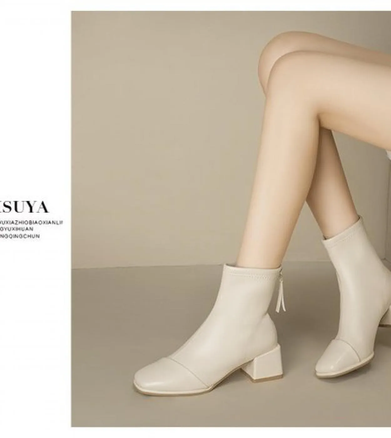 Stivaletti Donna Stivali caldi autunno inverno peluche per donna 2022 Nuove signore libere di trasporto Moda cerniera tacco alto
