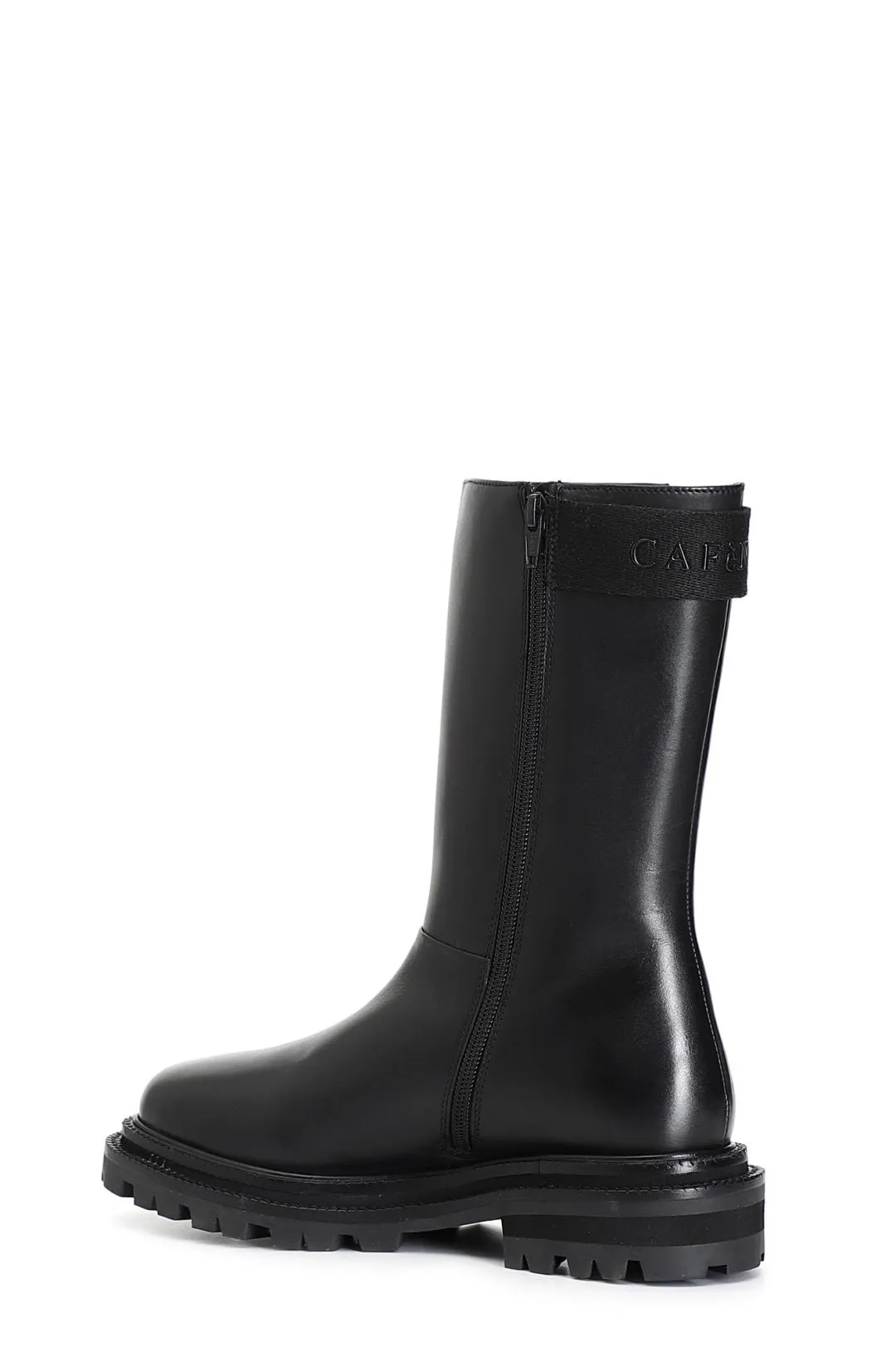 stivaletto donna in pelle nero