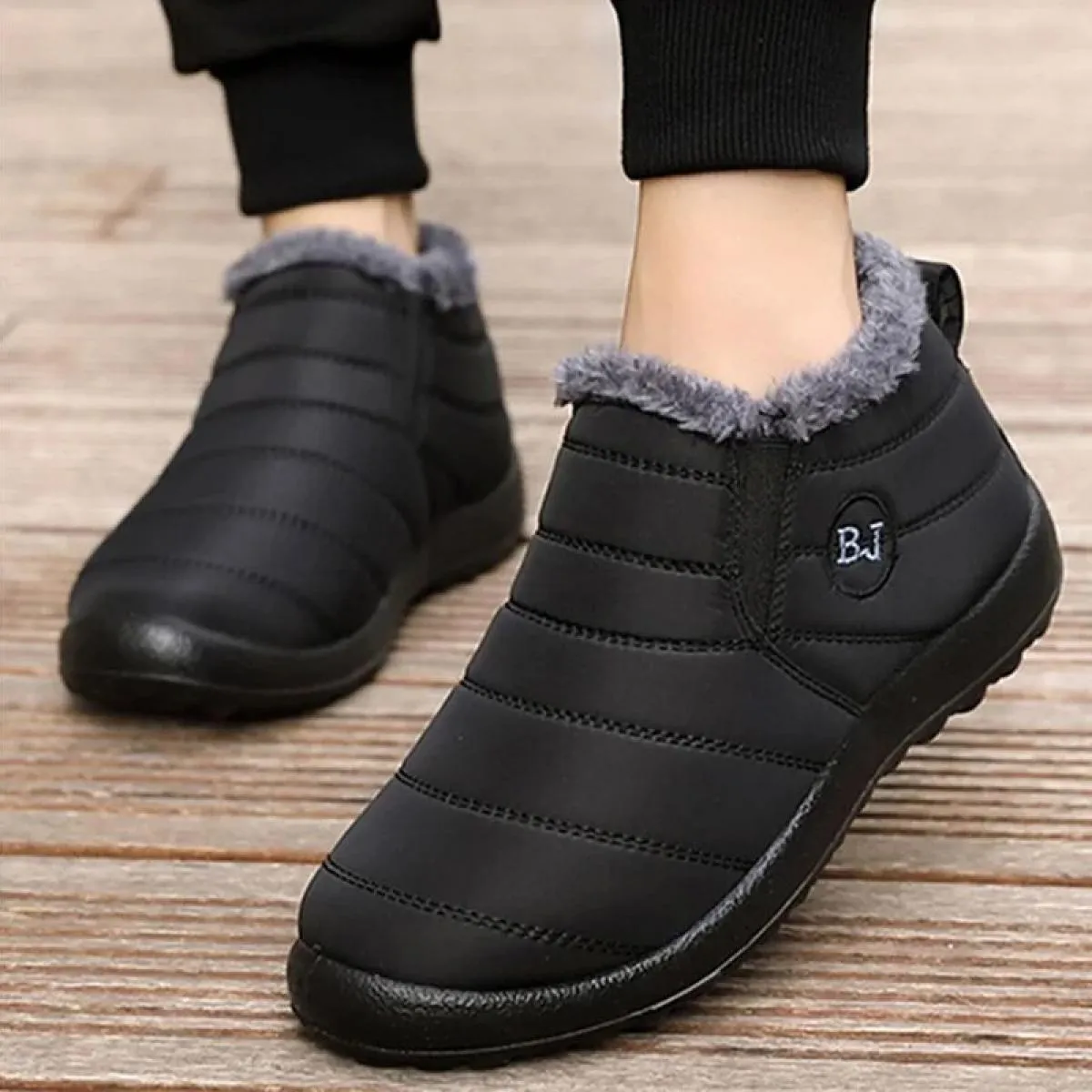 Stivali da donna Slip On scarpe invernali da donna stivaletti impermeabili stivali invernali da neve femminile 2023 stivali neri