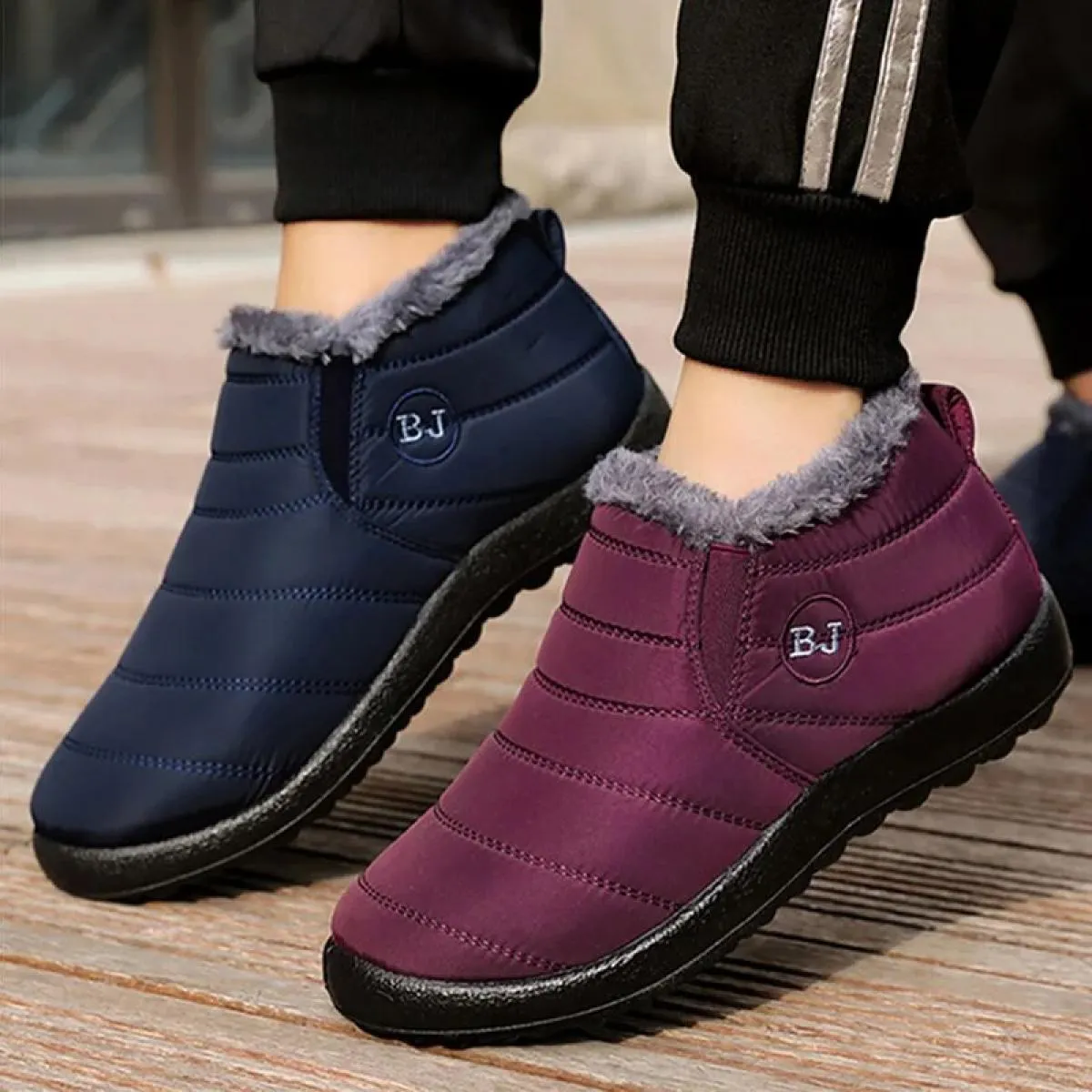 Stivali da donna Slip On scarpe invernali da donna stivaletti impermeabili stivali invernali da neve femminile 2023 stivali neri