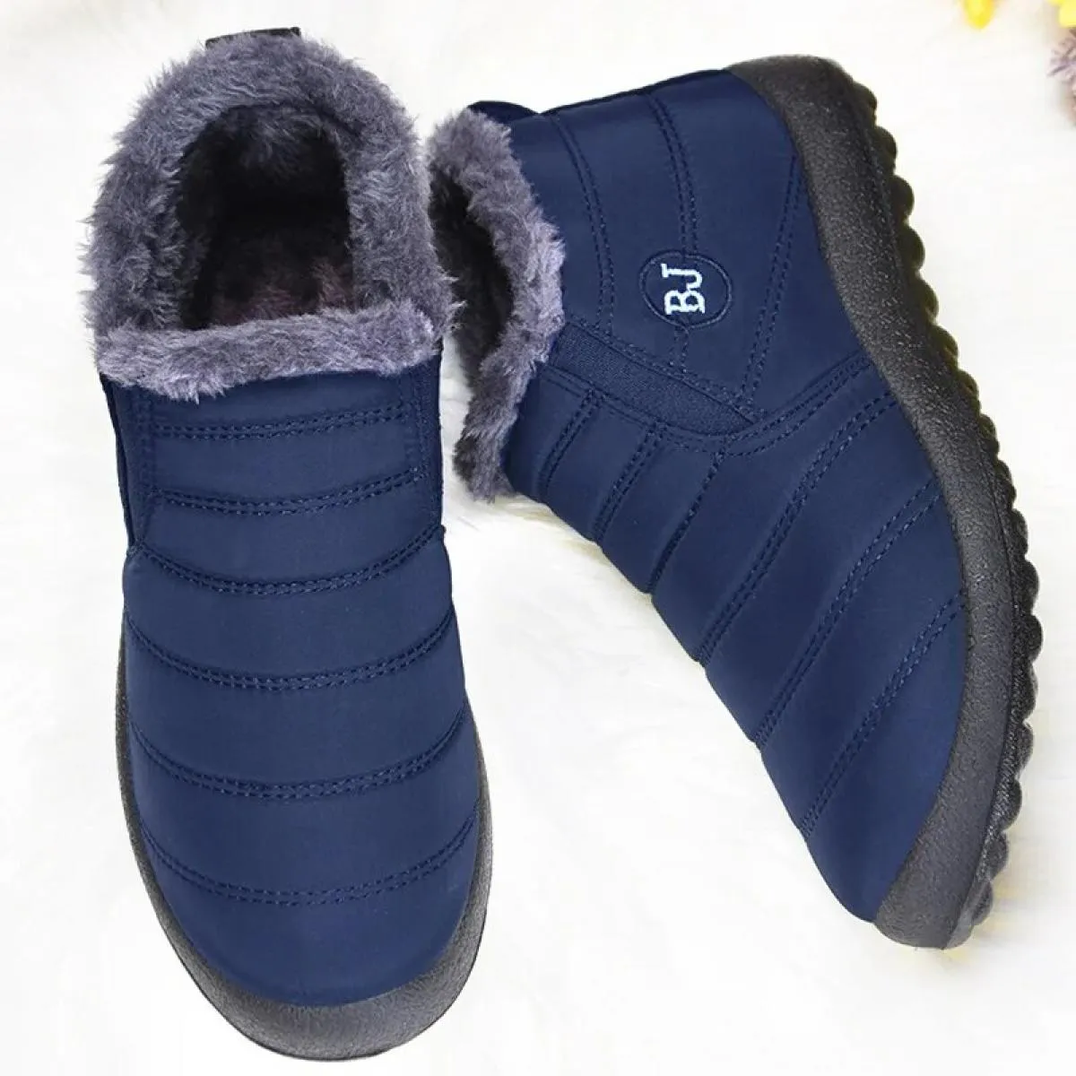 Stivali da donna Slip On scarpe invernali da donna stivaletti impermeabili stivali invernali da neve femminile 2023 stivali neri