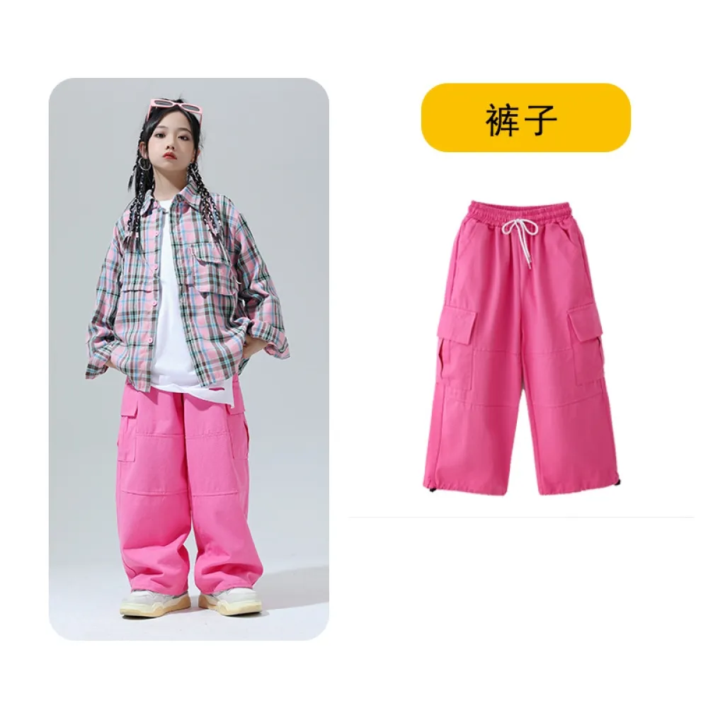 Street Dance Abbigliamento alla moda per bambini Camicia Gilet Completo Ragazzi Hiphop Abbigliamento per prestazioni Ragazze Pas