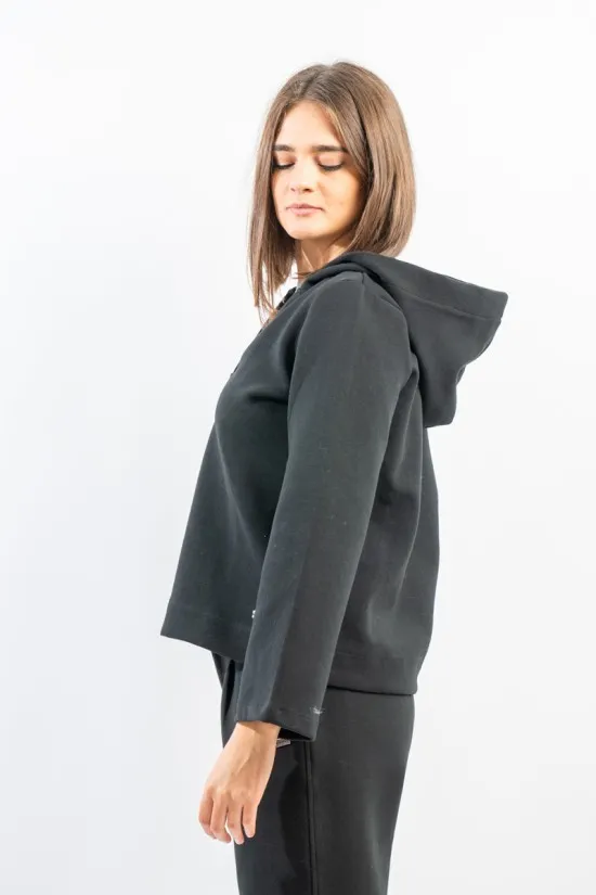 SUN 68 HOOD V NECK POLY COTTON FL F43203