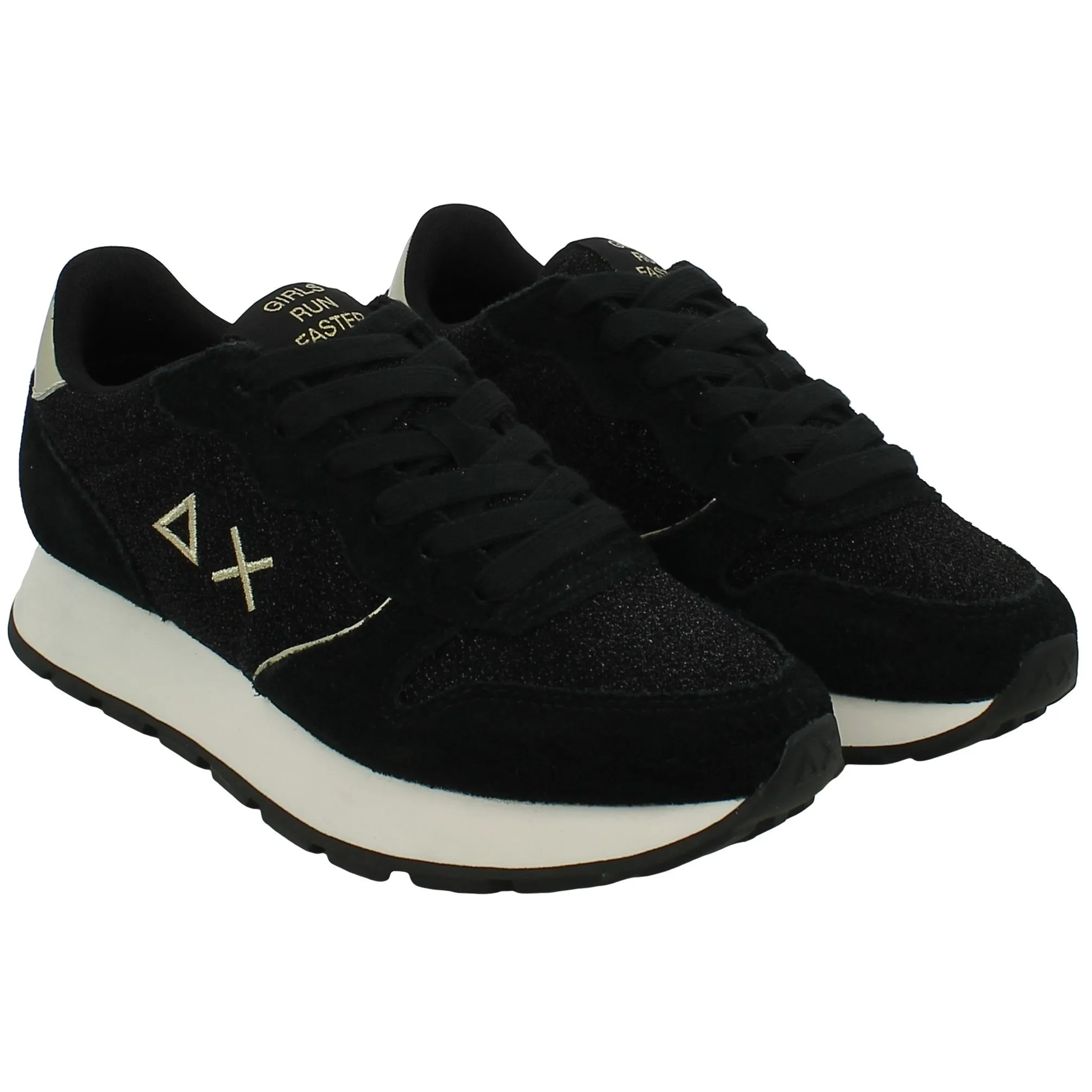 Sun68  Sneaker Ally Glitter Textile Nero 