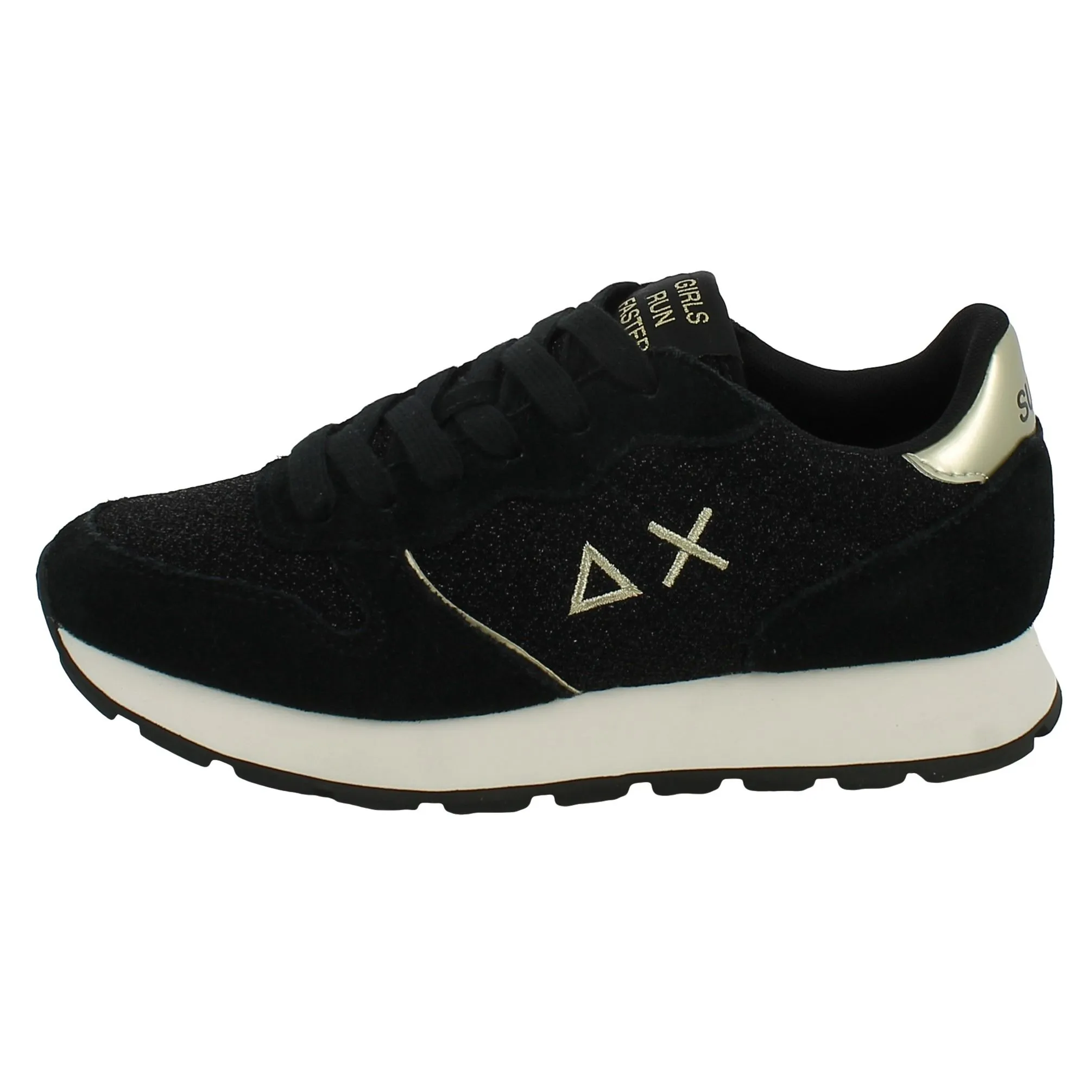 Sun68  Sneaker Ally Glitter Textile Nero 