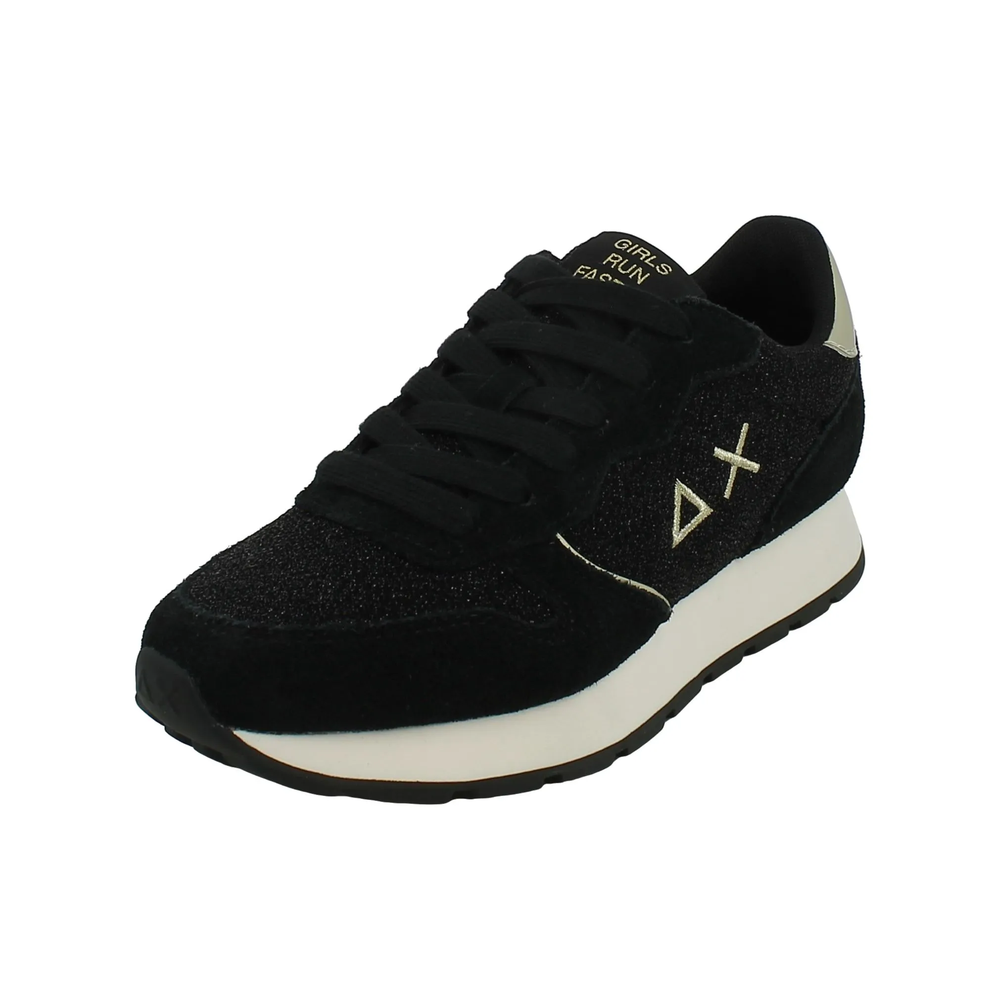 Sun68  Sneaker Ally Glitter Textile Nero 