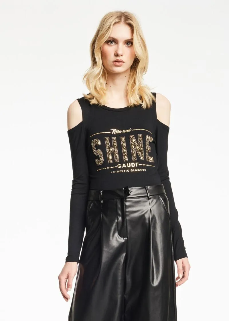 T shirt con lettering