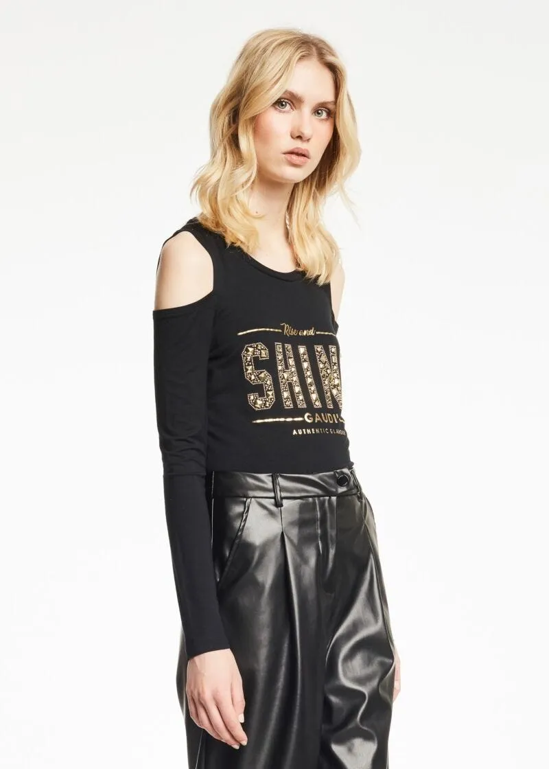 T shirt con lettering