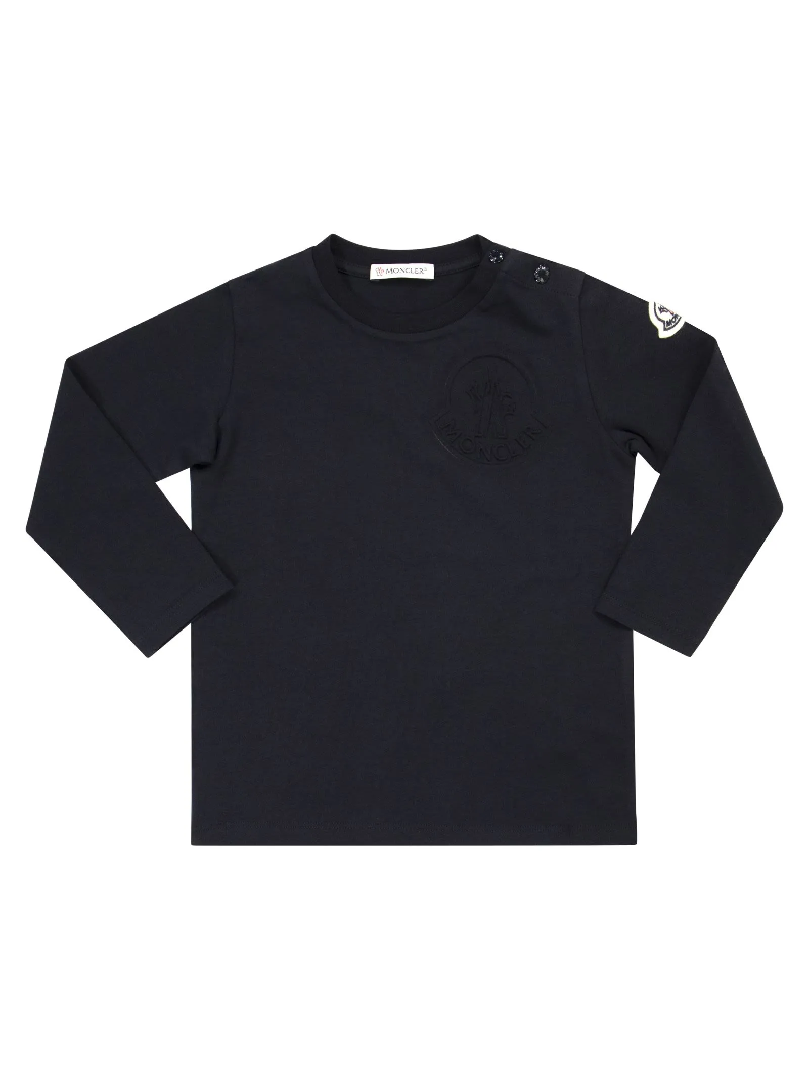 T-shirt logata a maniche lunghe