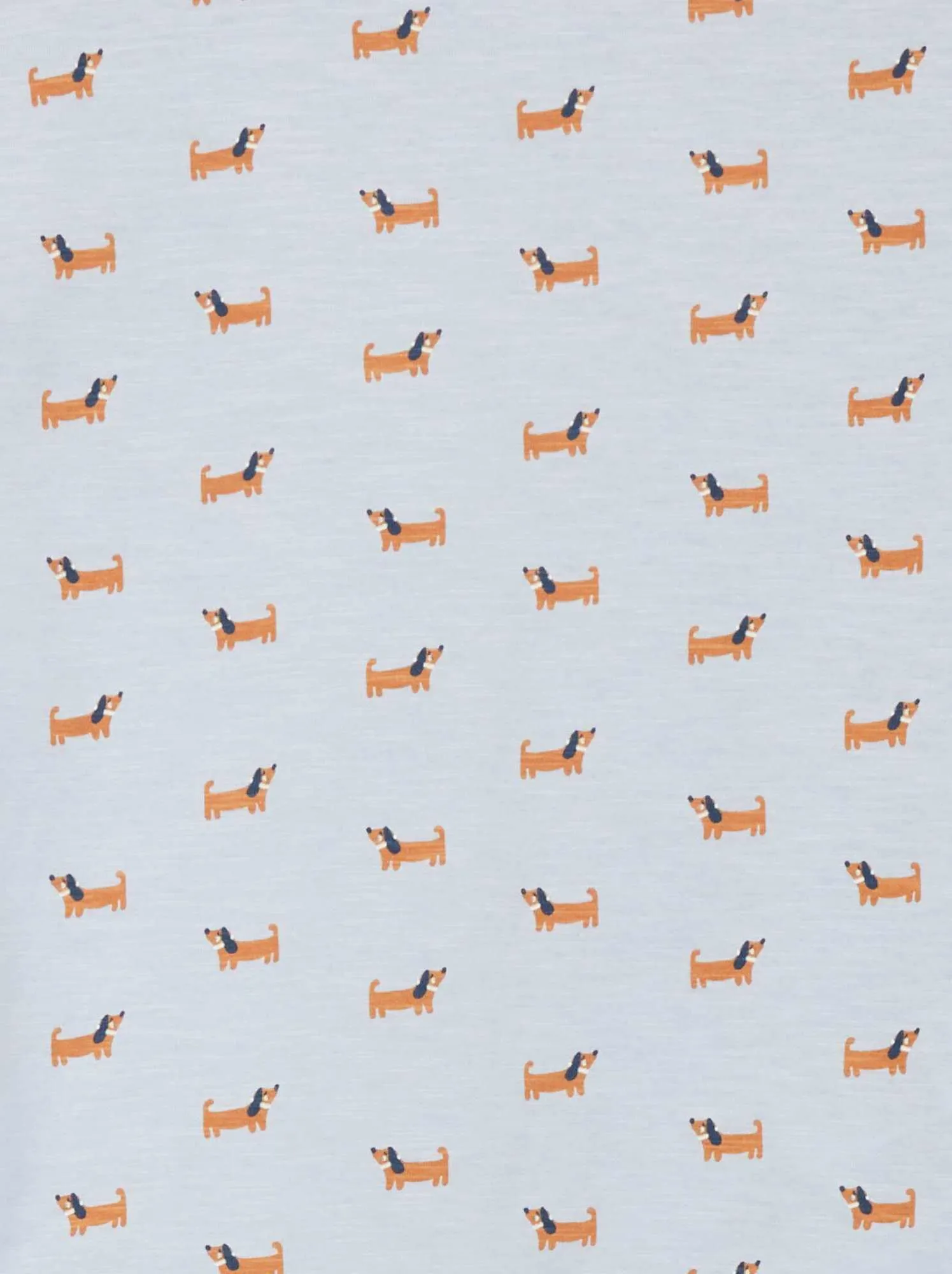 T-shirt stampa 'cani' - BLU