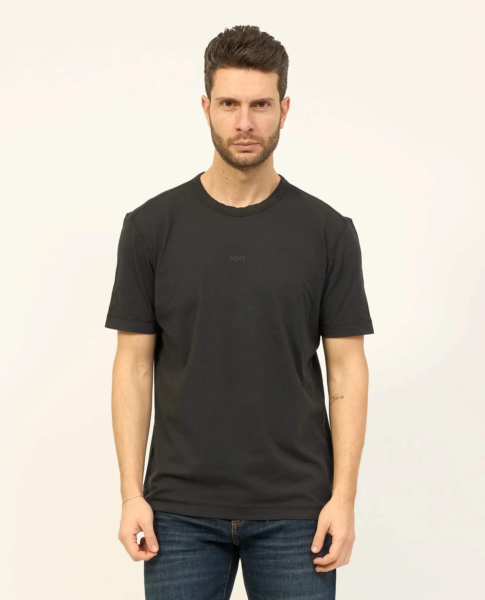 T-shirt uomo Boss casual tinta unita