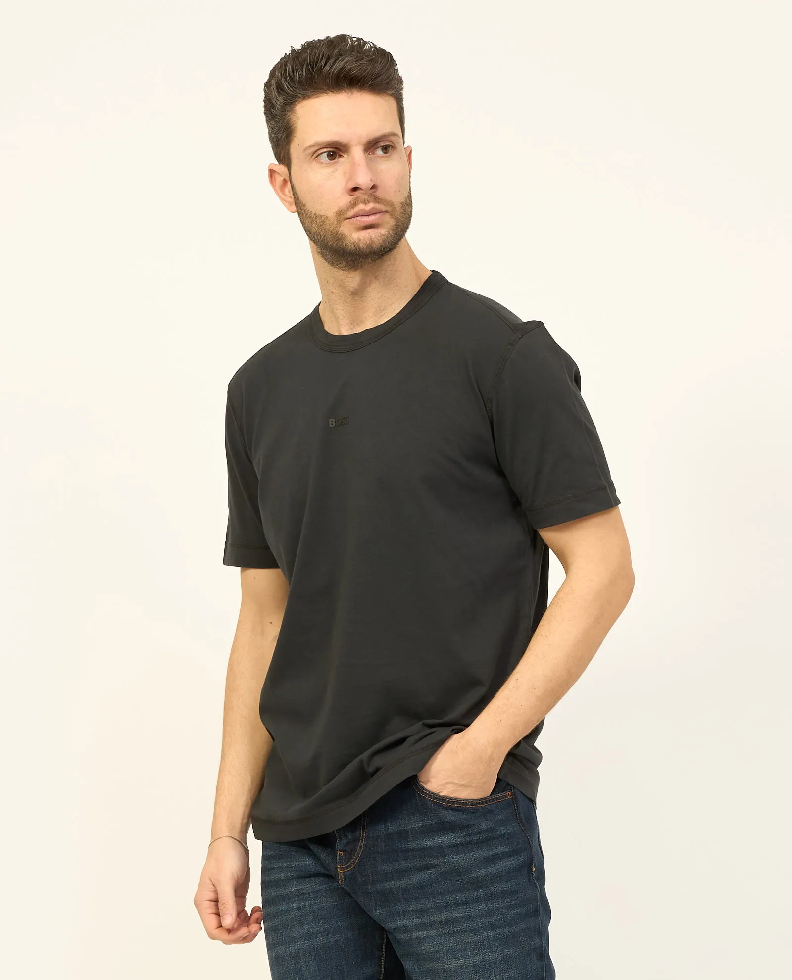 T-shirt uomo Boss casual tinta unita