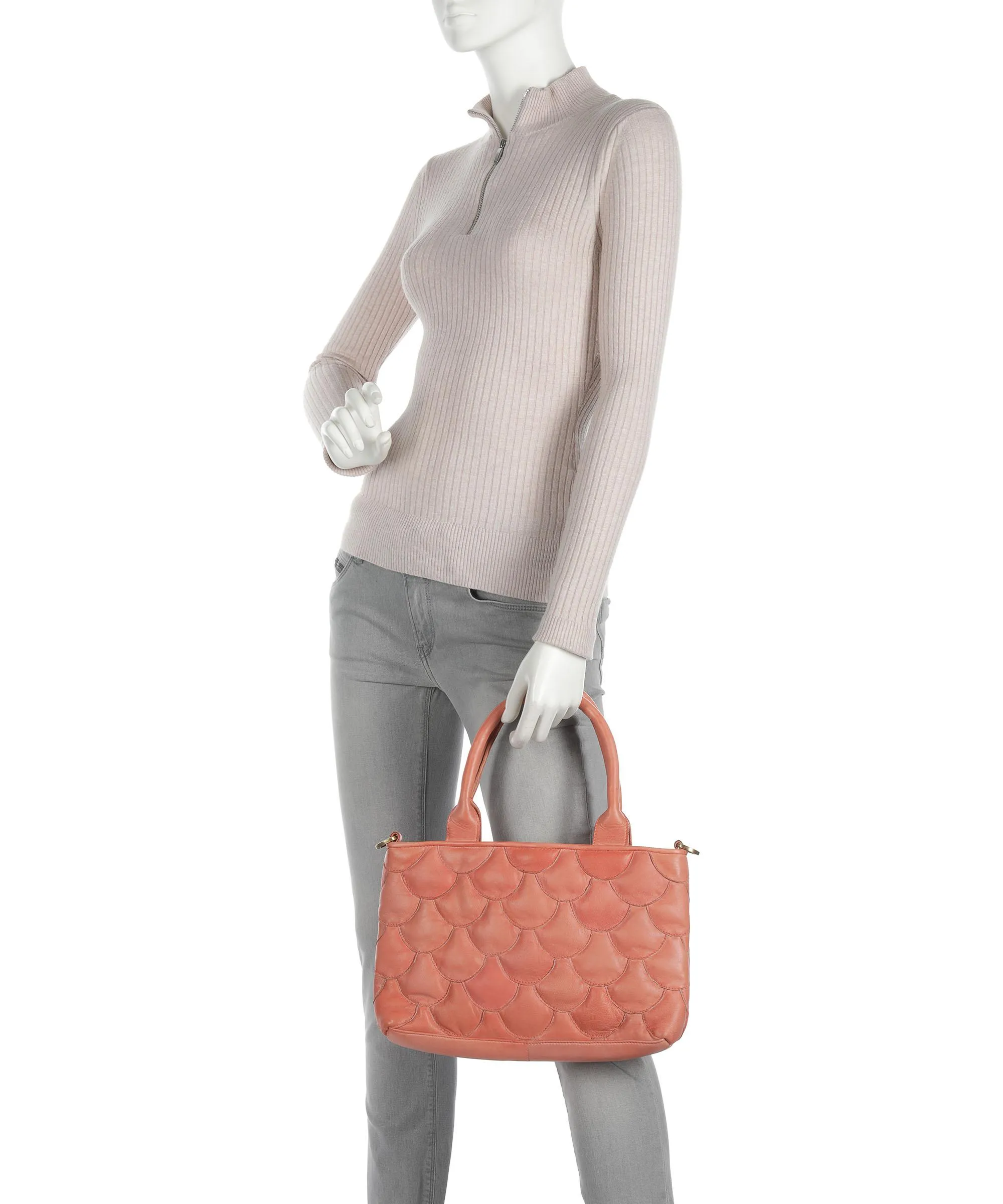  Taschendieb Wien Munchgasse 4 Borsa a mano pelle di pecora albicocca  