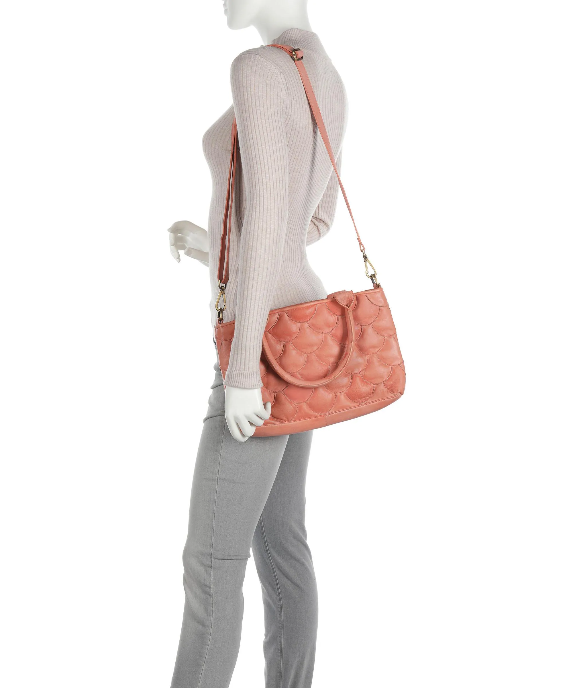  Taschendieb Wien Munchgasse 4 Borsa a mano pelle di pecora albicocca  