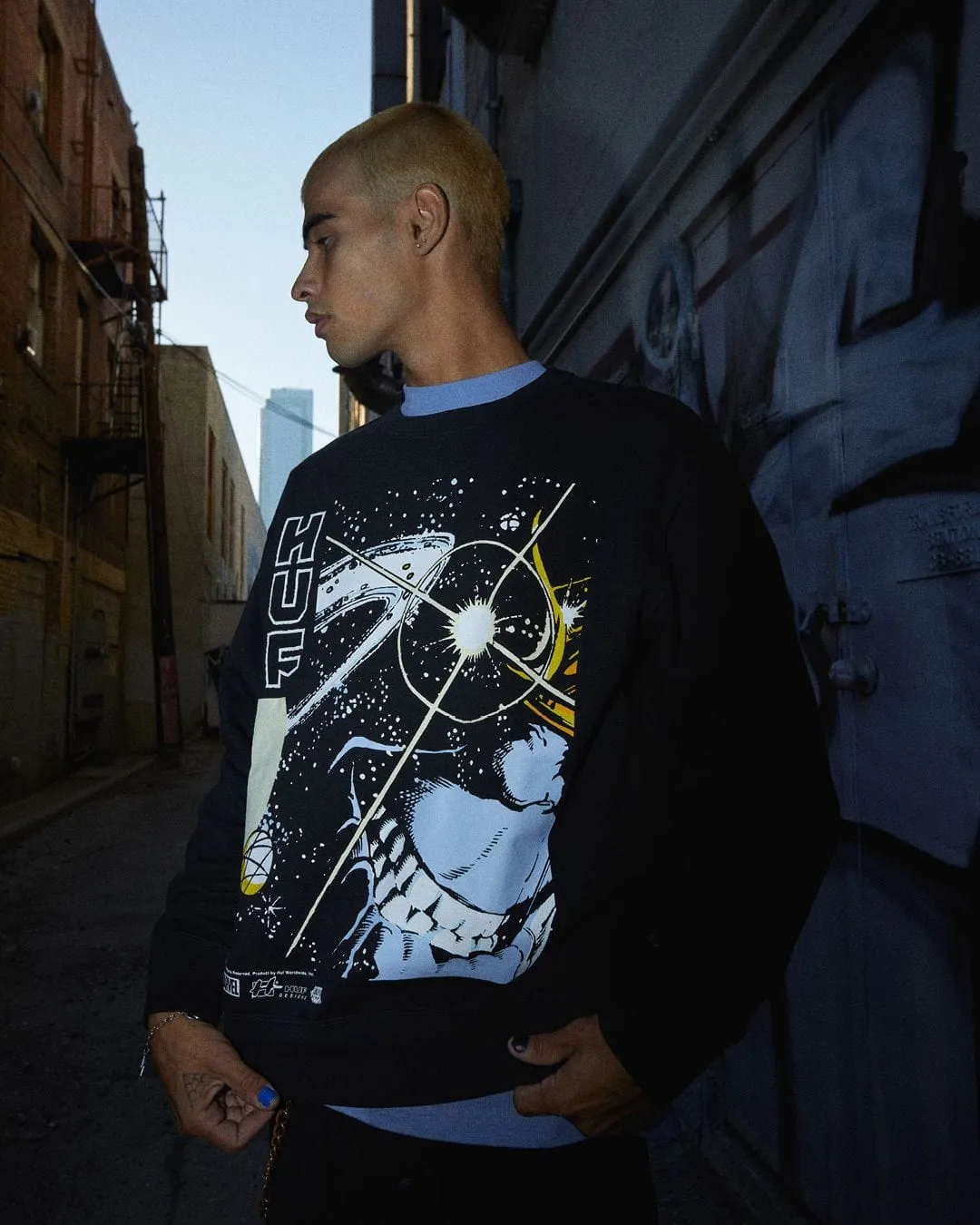 THANOS EYE WASHED CREWNECK