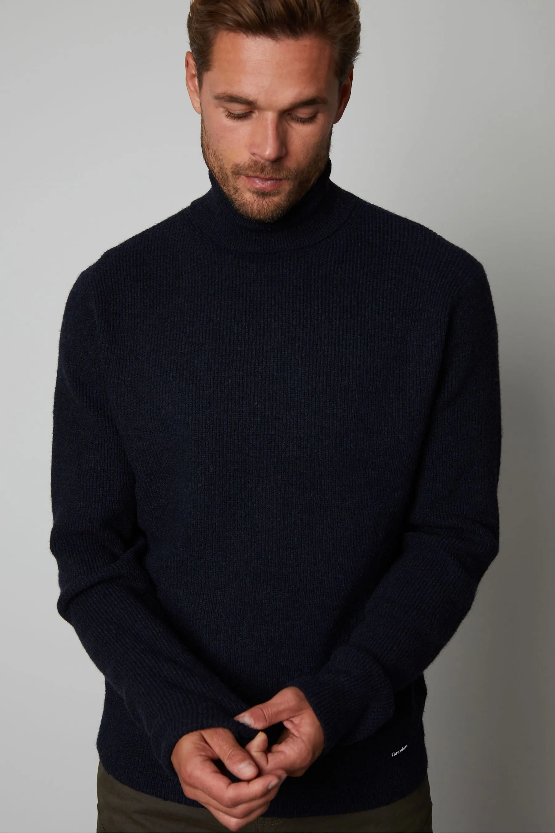 Threadbare - Maglia a coste con collo alto