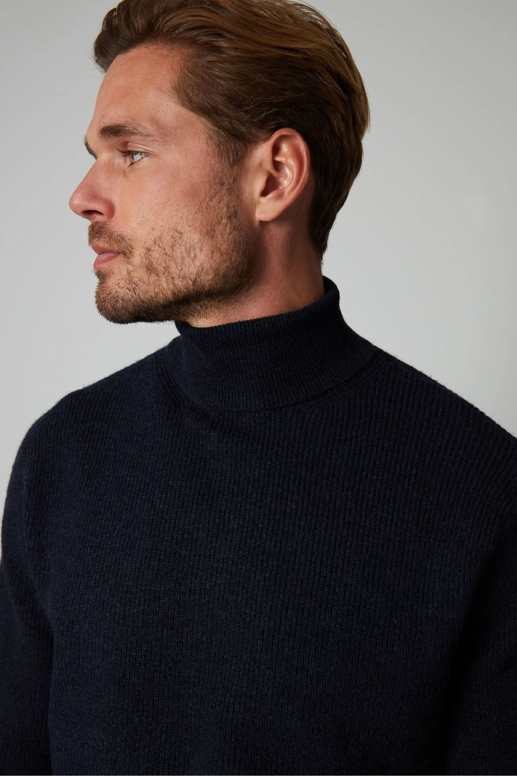 Threadbare - Maglia a coste con collo alto