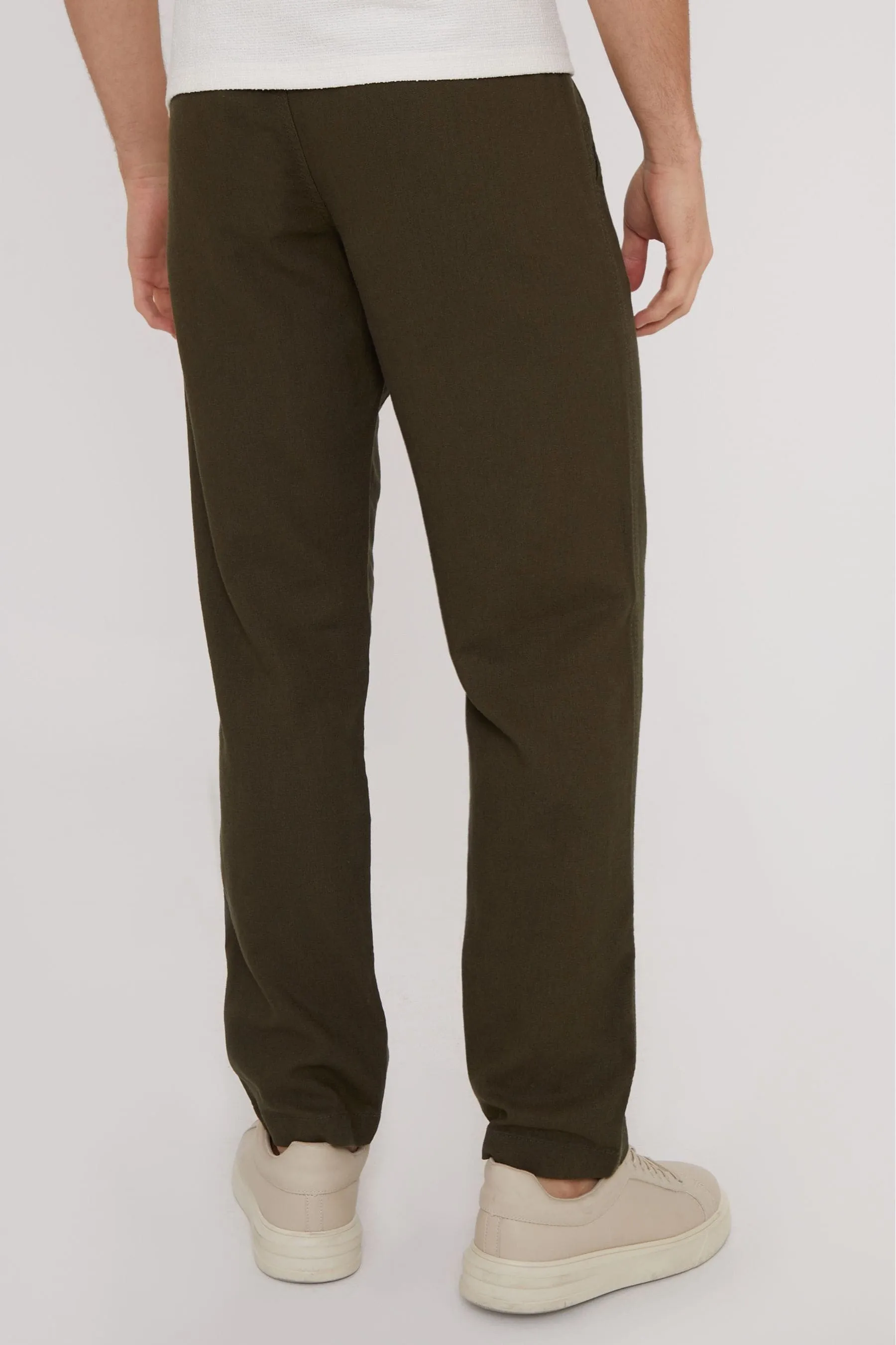 Threadbare - Pantaloni in lino Blend con coulisse