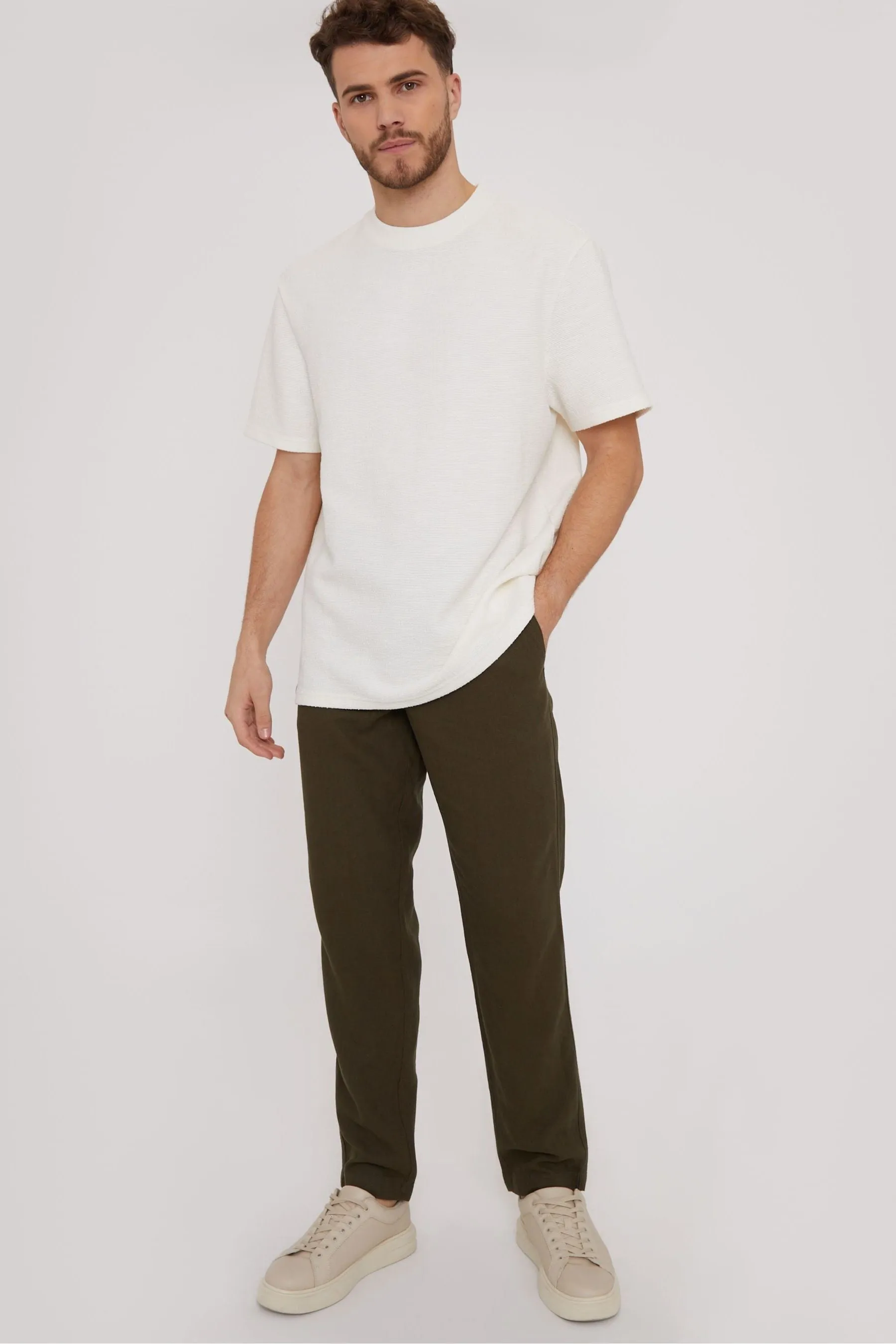 Threadbare - Pantaloni in lino Blend con coulisse