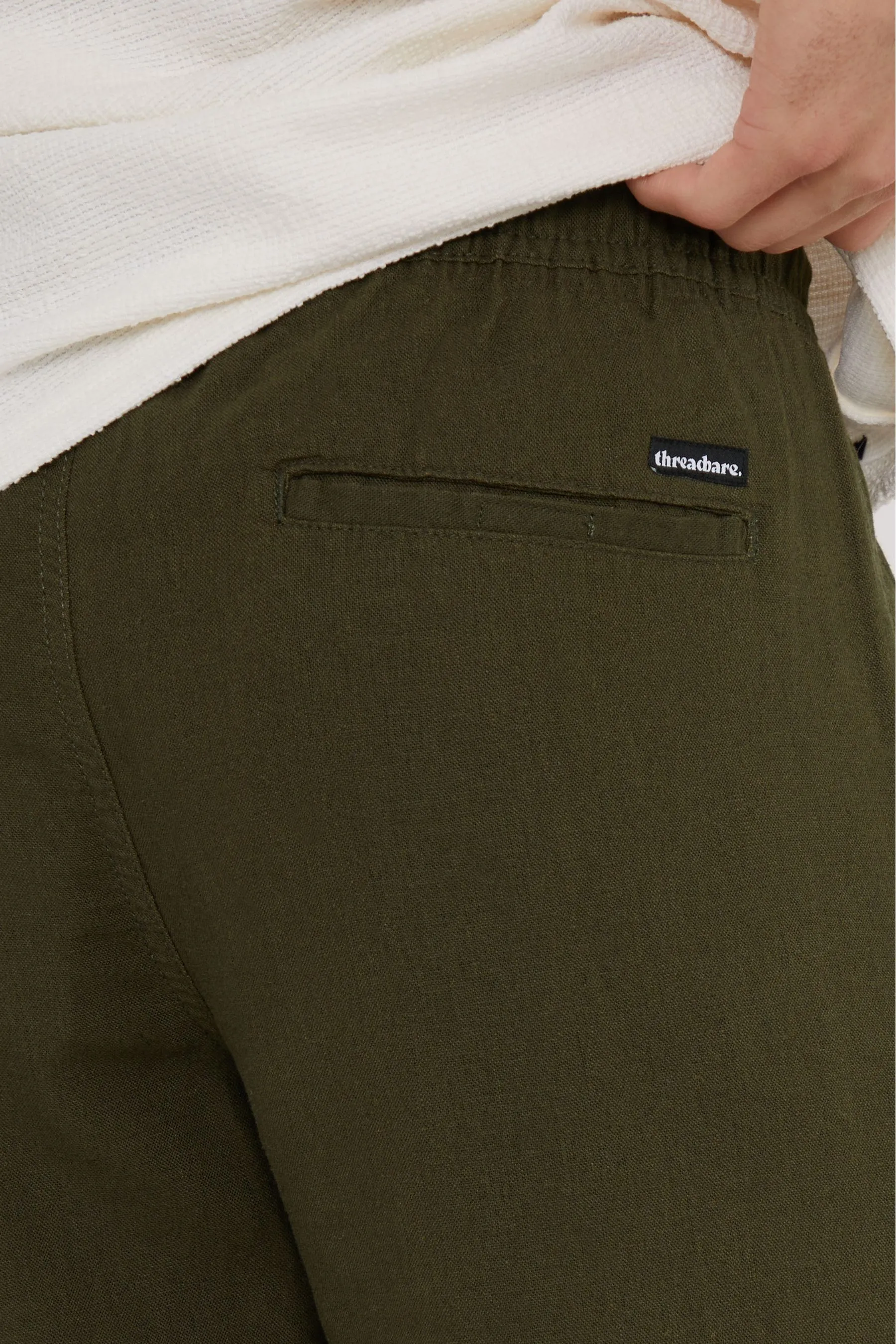 Threadbare - Pantaloni in lino Blend con coulisse