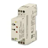 Timer Relay Omron, intervallo 0.1 s → 120h, 2 poli, SPDT, Guida DIN