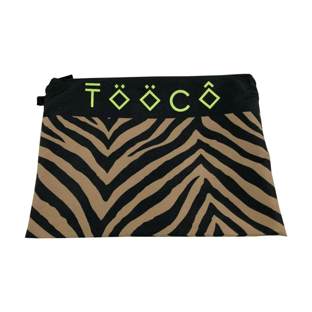 TOOCO costume uomo boxer fantasia zebra nero/biscotto art TOC0237 ZEB ZEB 100% poliestere