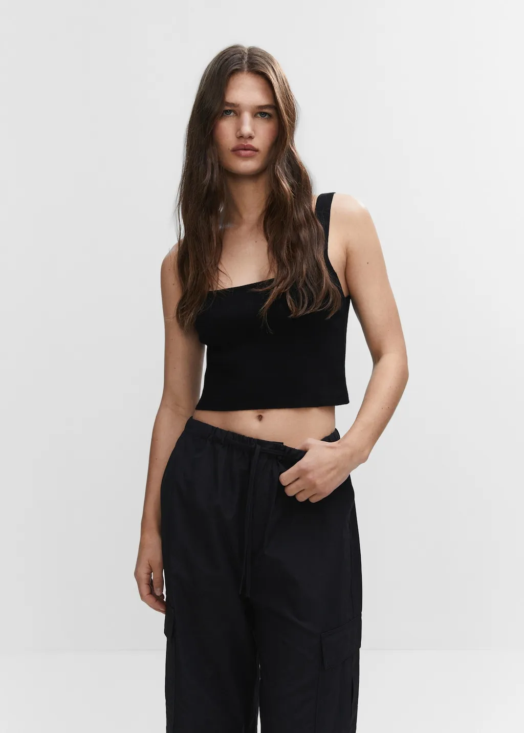 Top crop maglia