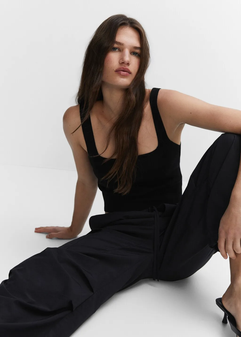Top crop maglia