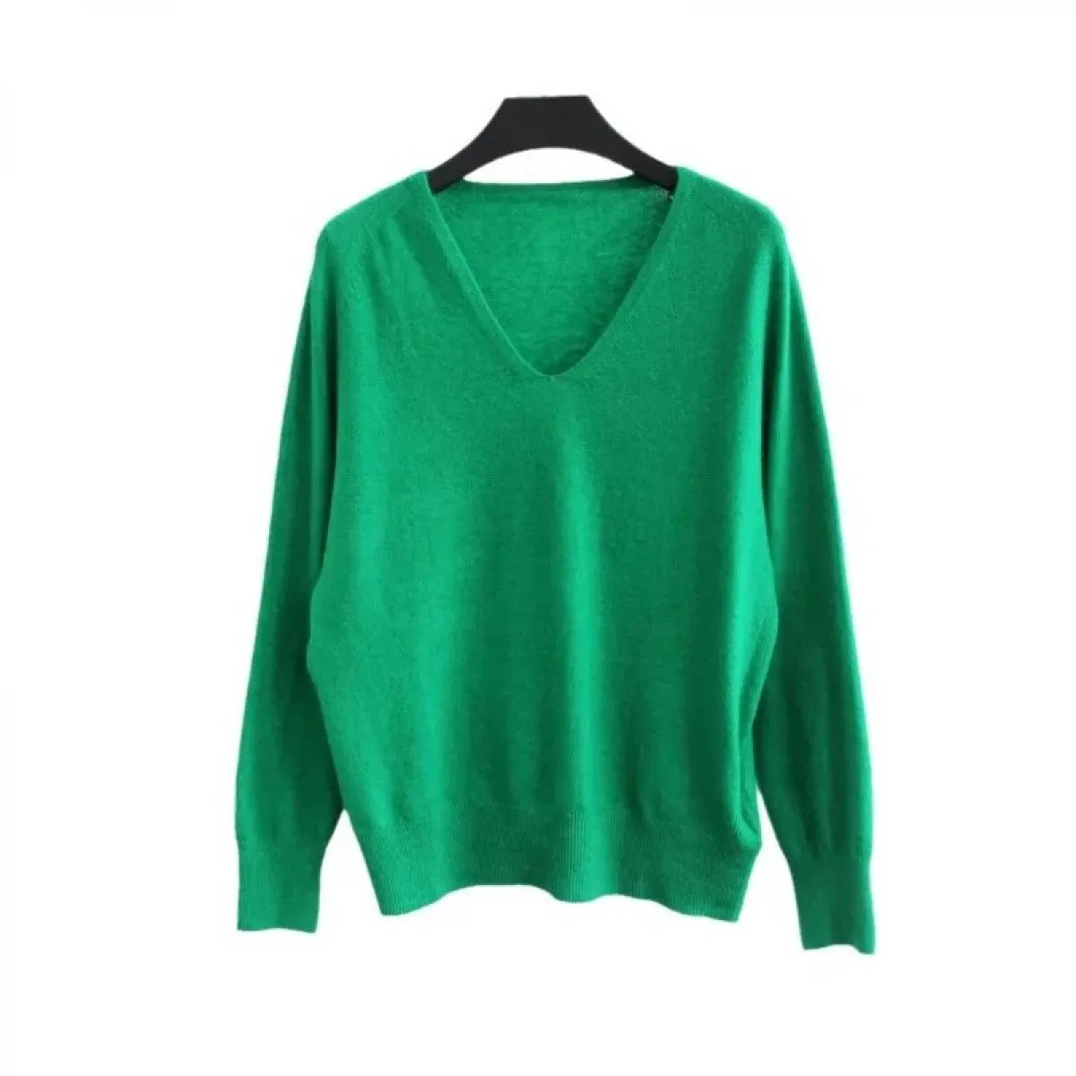 Top pullover lavorato a maglia autunno inverno senza cuciture Top maglione allentato top lavorato a maglia abbigliamento donna