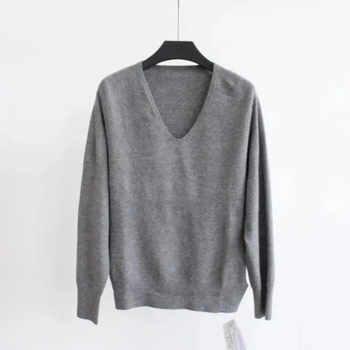Top pullover lavorato a maglia autunno inverno senza cuciture Top maglione allentato top lavorato a maglia abbigliamento donna