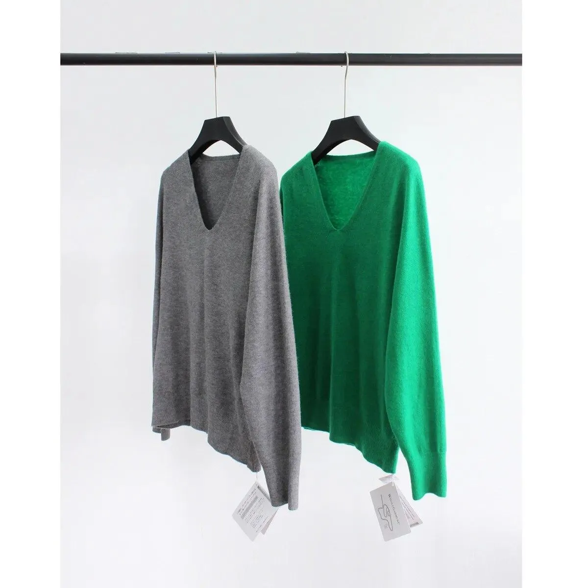 Top pullover lavorato a maglia autunno inverno senza cuciture Top maglione allentato top lavorato a maglia abbigliamento donna