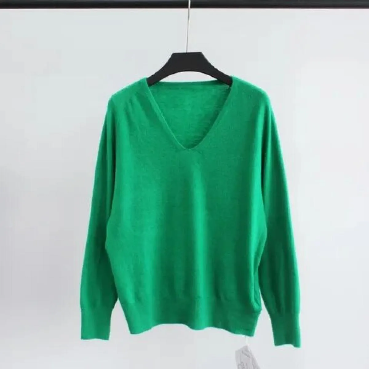 Top pullover lavorato a maglia autunno inverno senza cuciture Top maglione allentato top lavorato a maglia abbigliamento donna