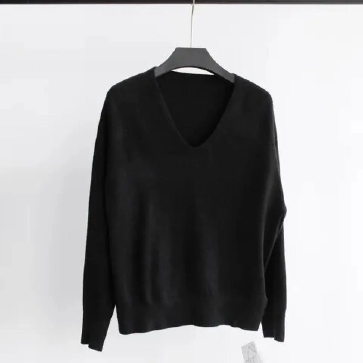 Top pullover lavorato a maglia autunno inverno senza cuciture Top maglione allentato top lavorato a maglia abbigliamento donna