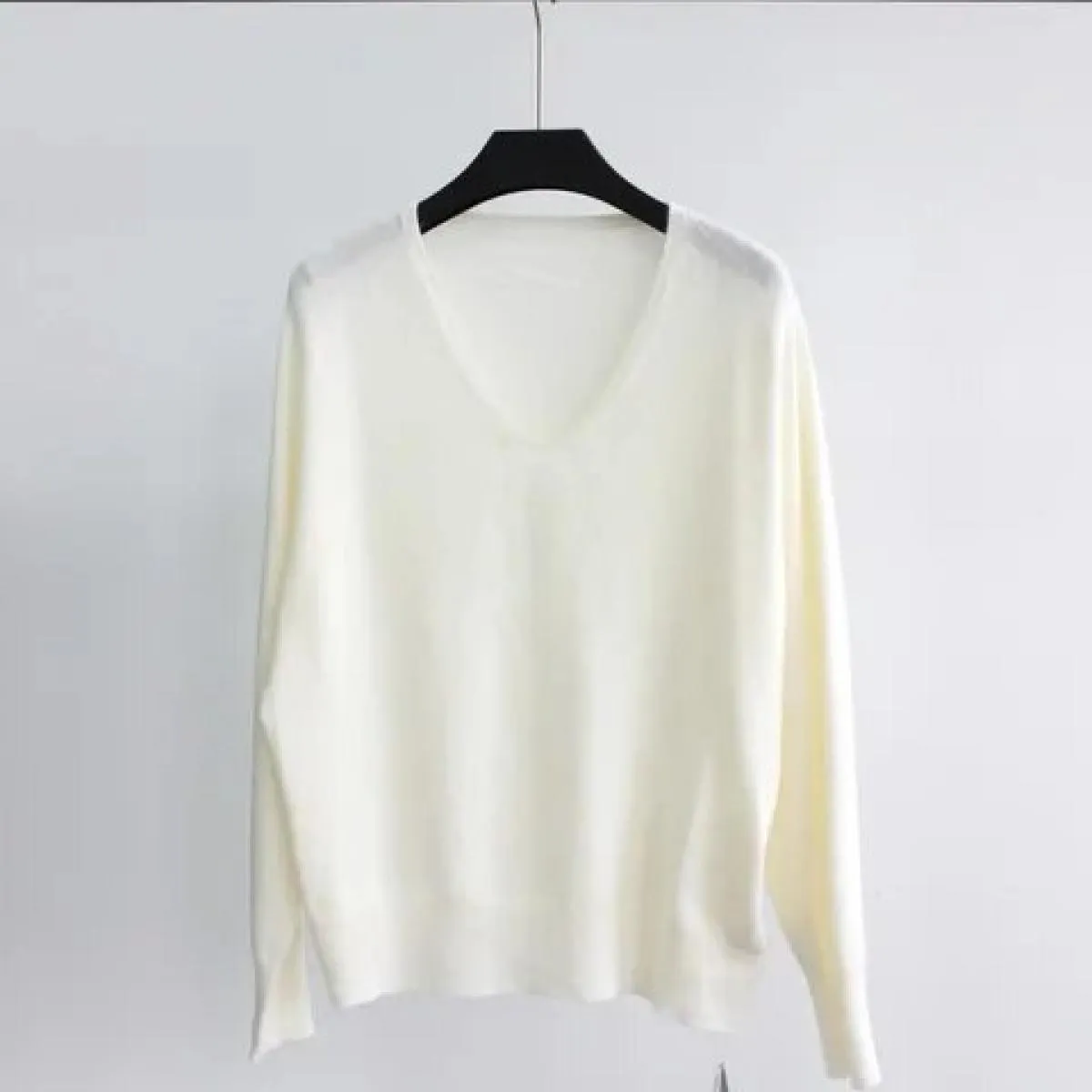 Top pullover lavorato a maglia autunno inverno senza cuciture Top maglione allentato top lavorato a maglia abbigliamento donna