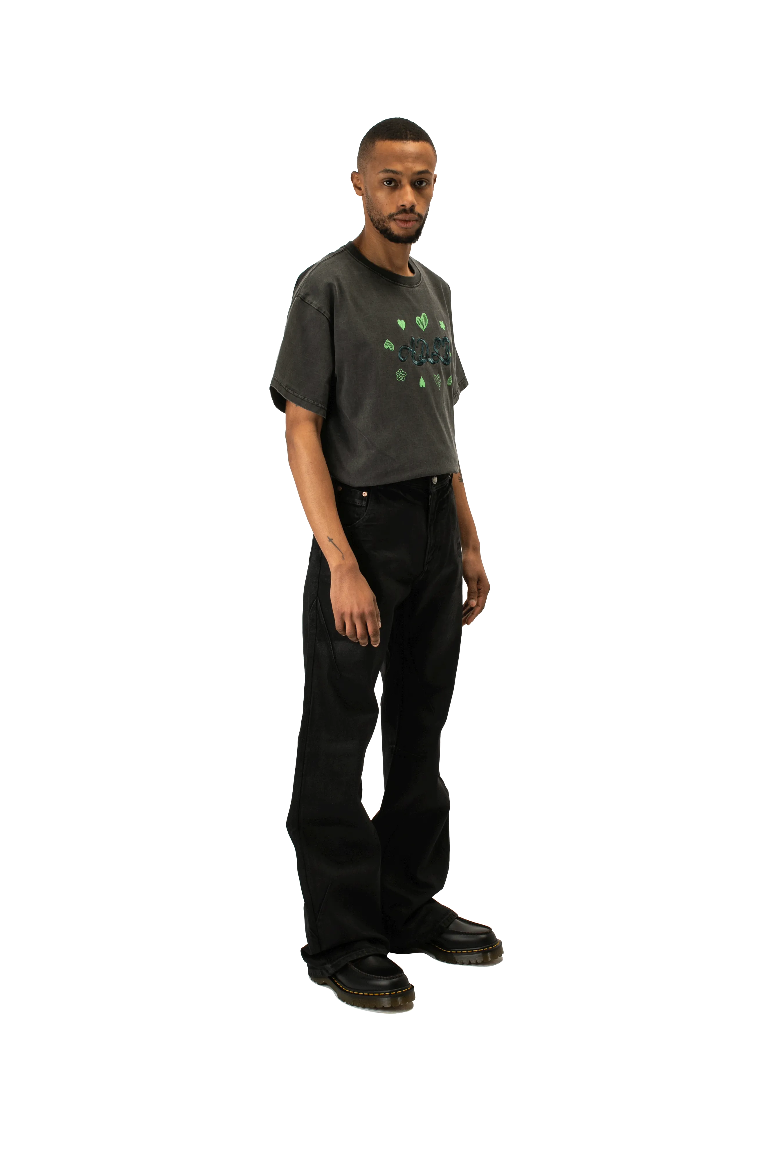 Tripot Coated Flare Jeans