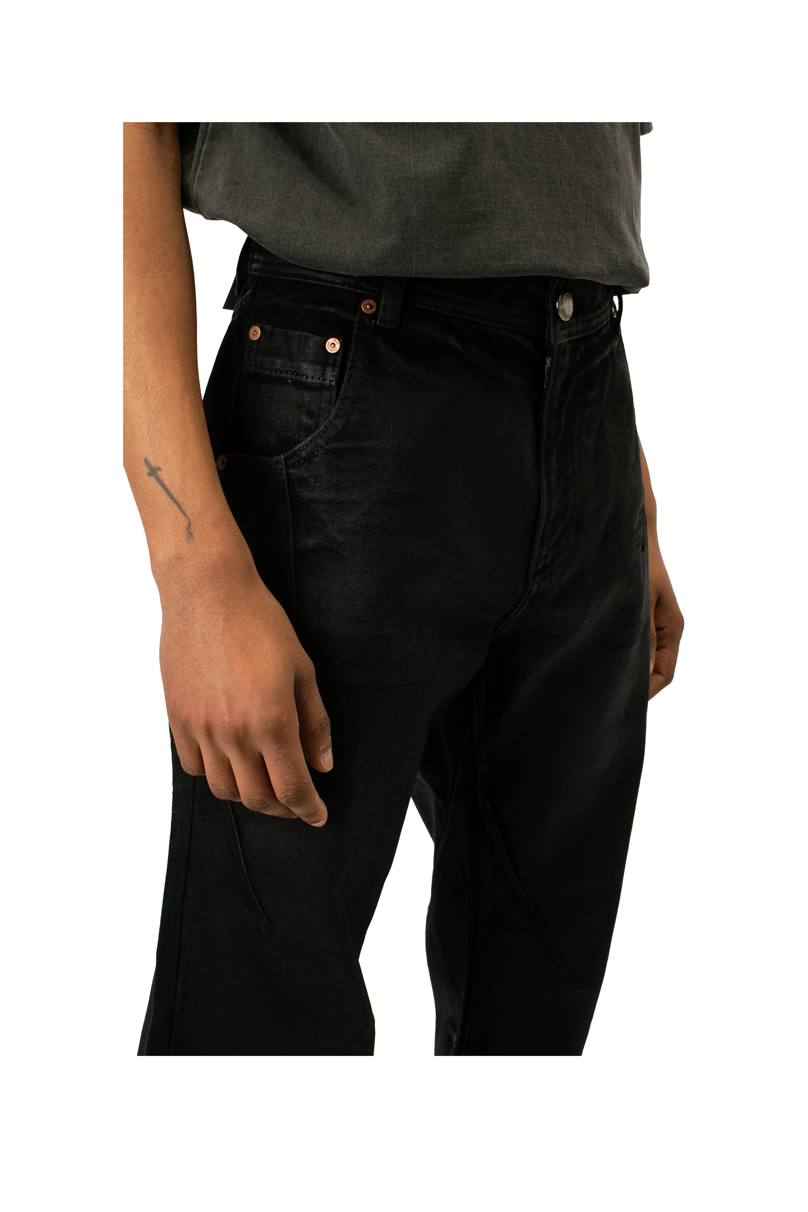Tripot Coated Flare Jeans