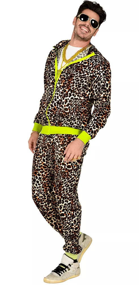 Tuta leopardata anni '80 unisex