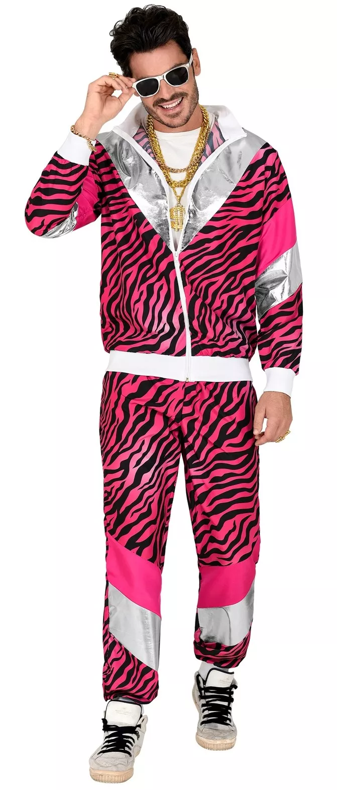 Tuta rosa tigre anni '80