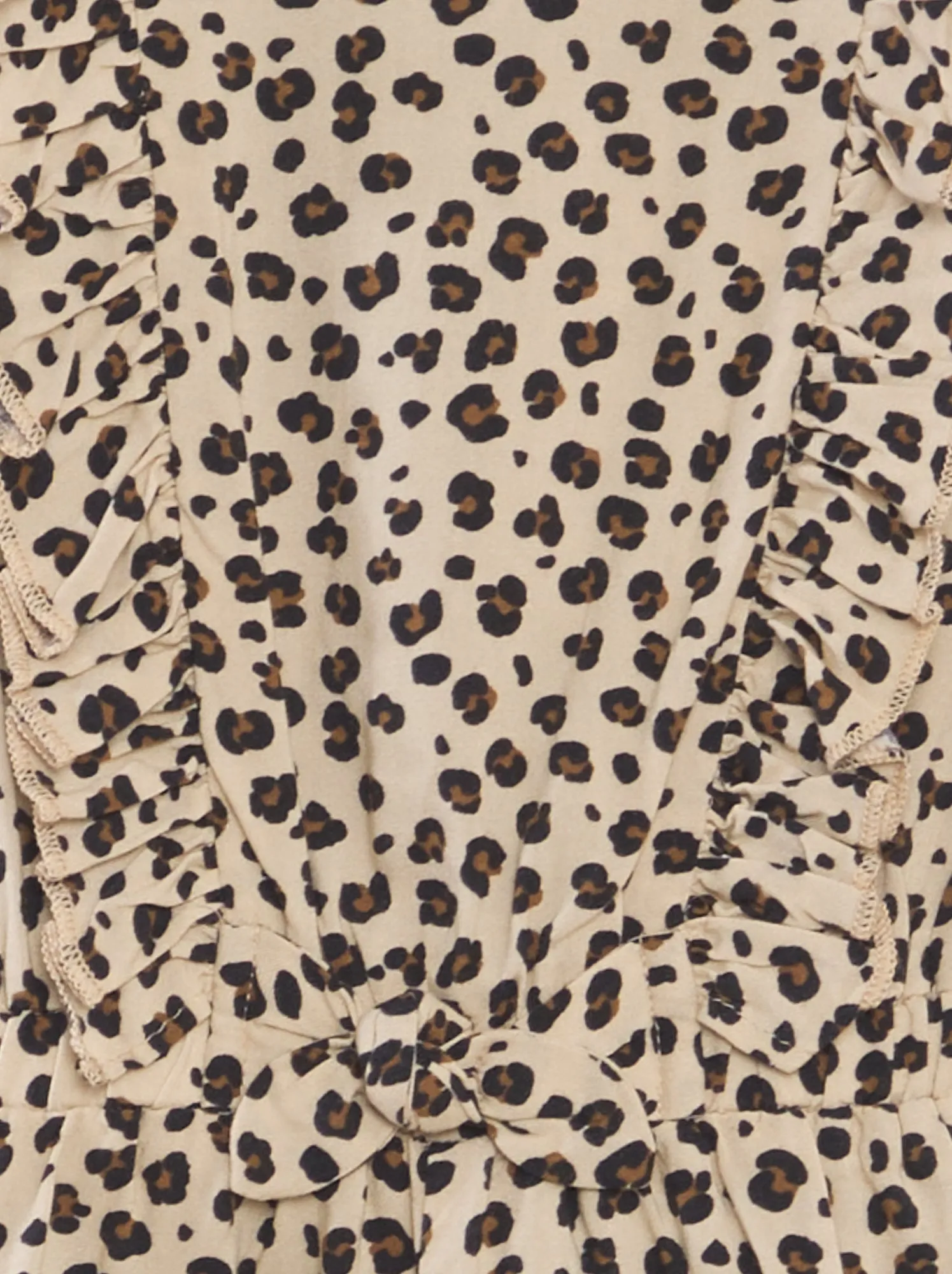 Tuta senza maniche con volant - BEIGE