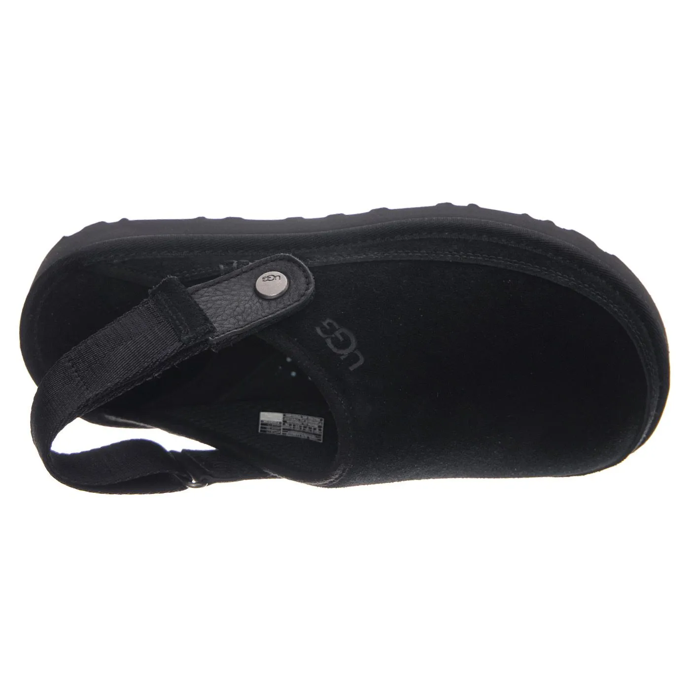 Ugg Mount Hope Fleece Black - Sandali Uomo Neri    