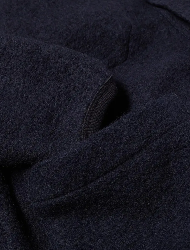 Universal Works Cardigan Wool fleece Navy