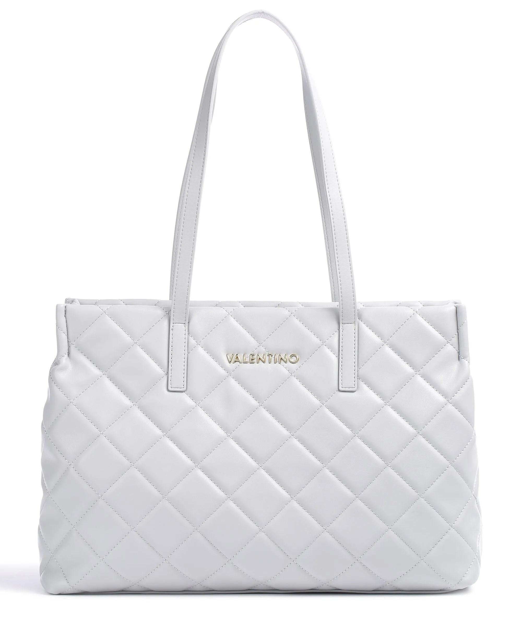  Valentino Bags Ocarina Borsa shopper 13″ pelle sintetica grigio chiaro  