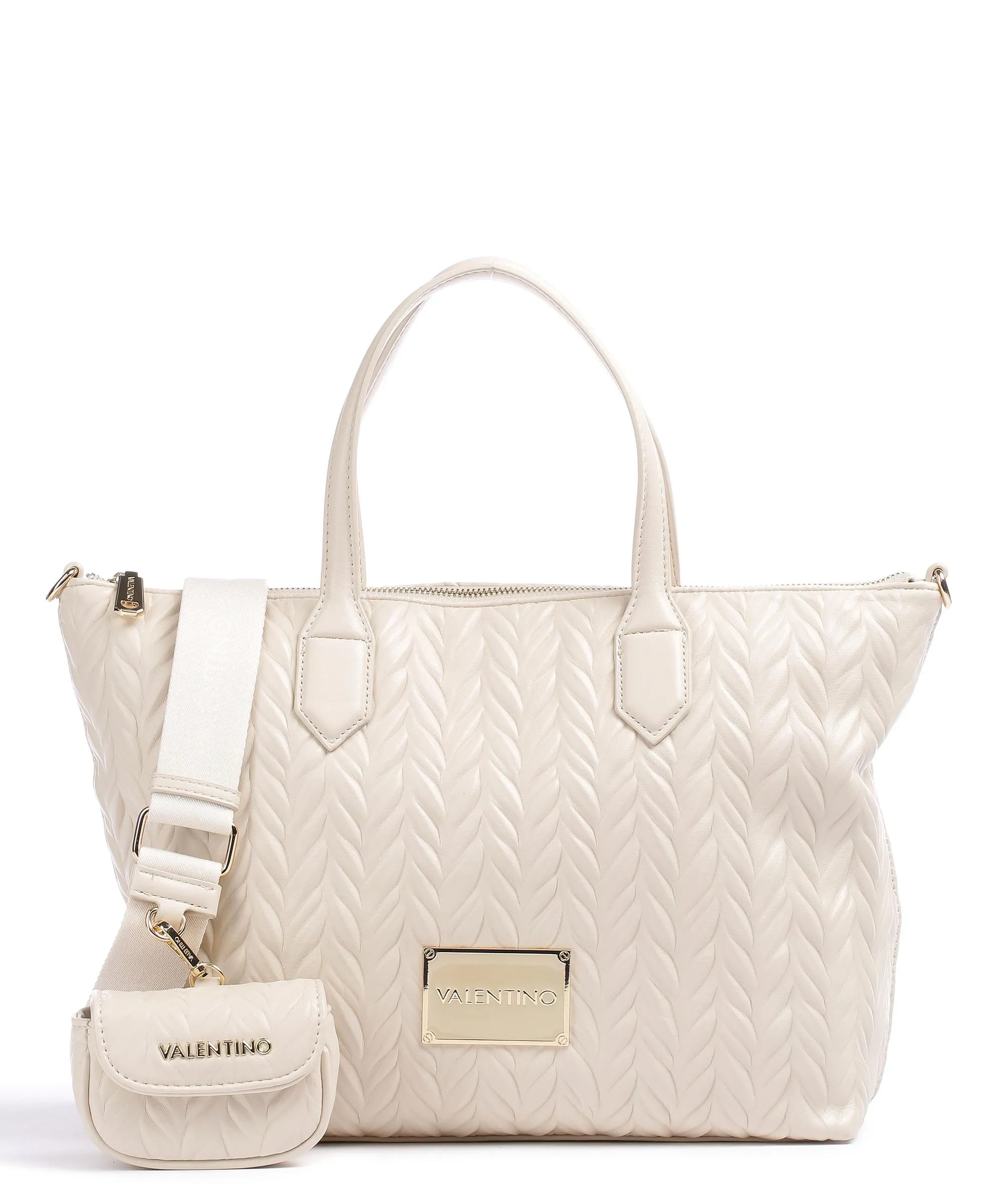  Valentino Bags Sunny Re Borsa a mano pelle sintetica avorio  