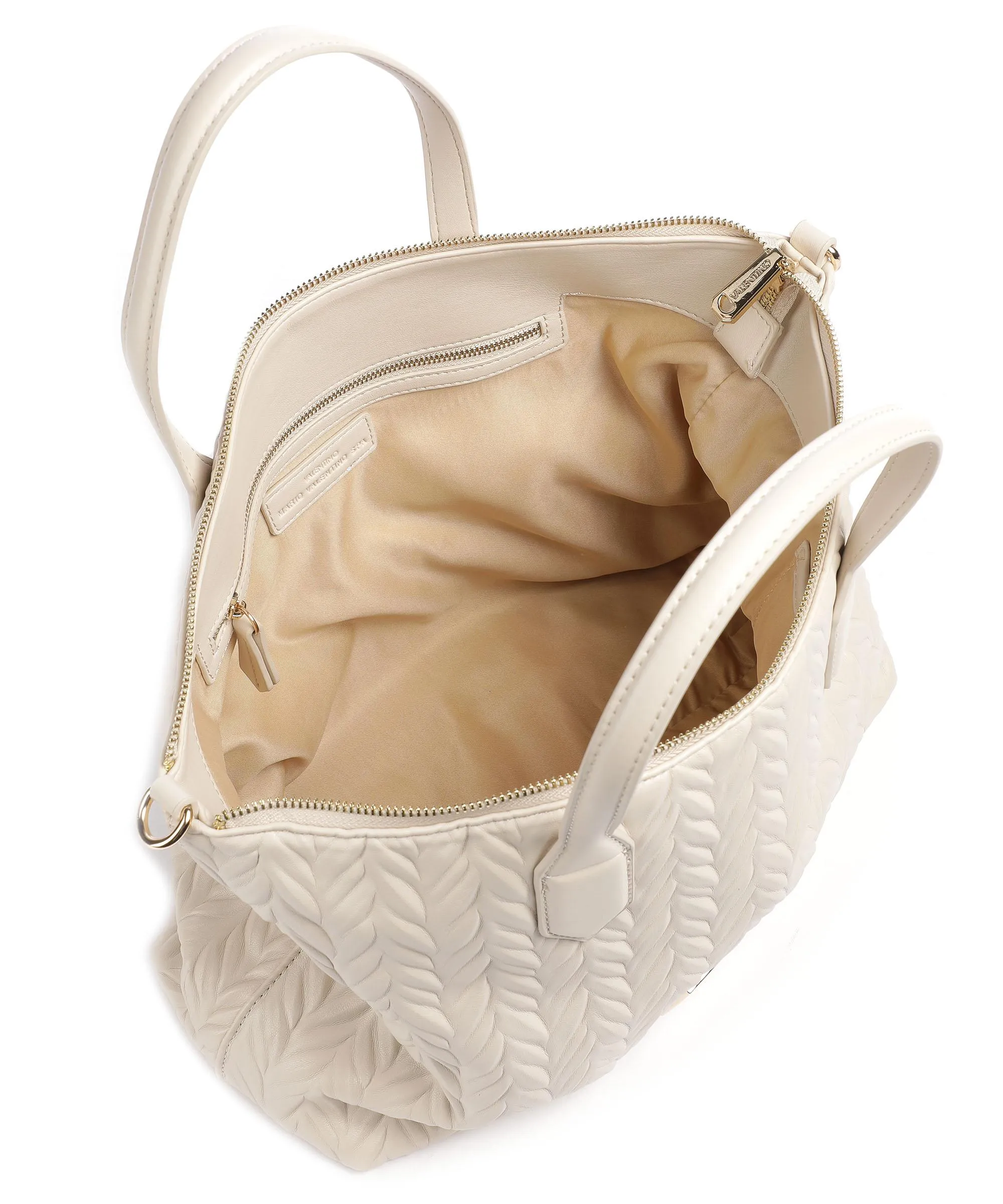  Valentino Bags Sunny Re Borsa a mano pelle sintetica avorio  