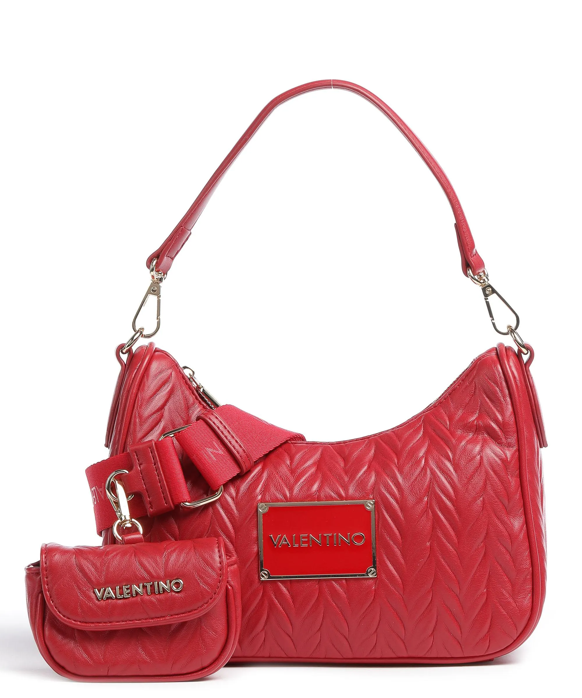  Valentino Bags Sunny Re Borsa a spalla pelle sintetica rosso  