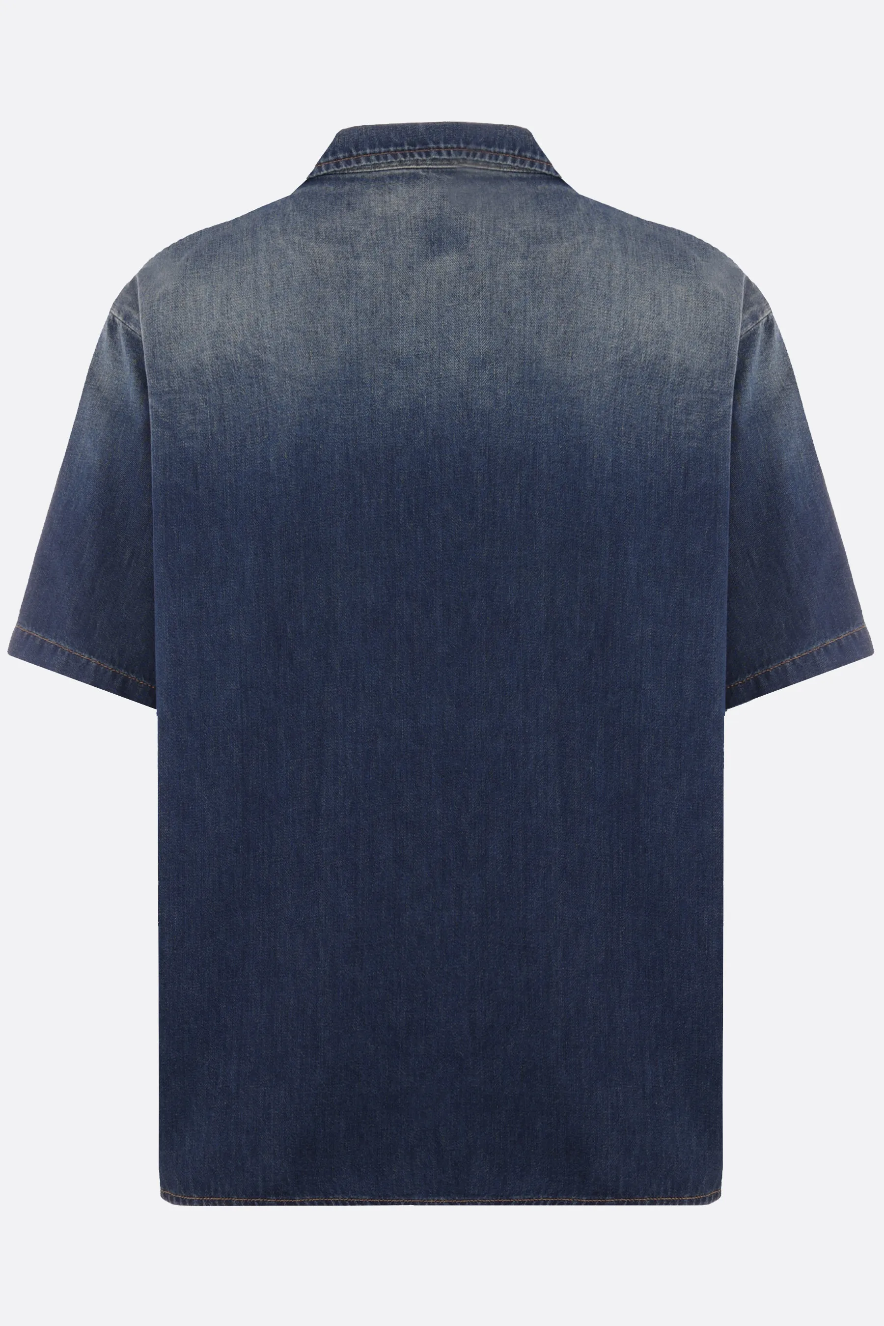 VALENTINO GARAVANI camicia a maniche corte in denim