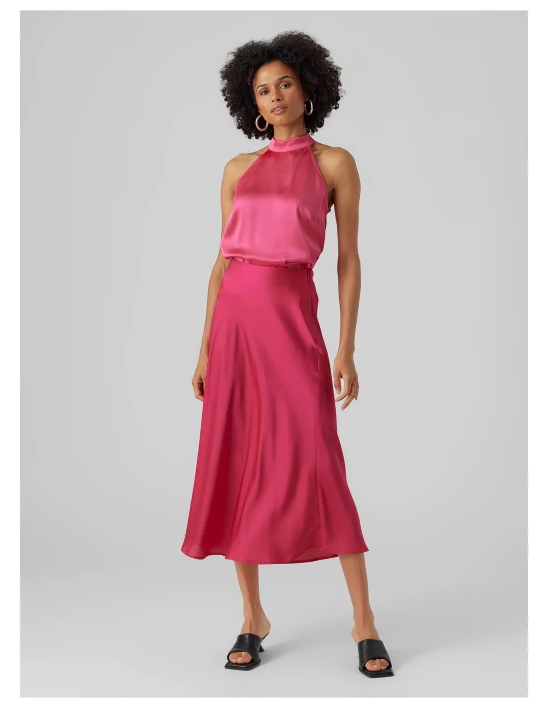 VERO MODA DONNA VMHEART OLI HW 7/8 SKIRT WVN CE