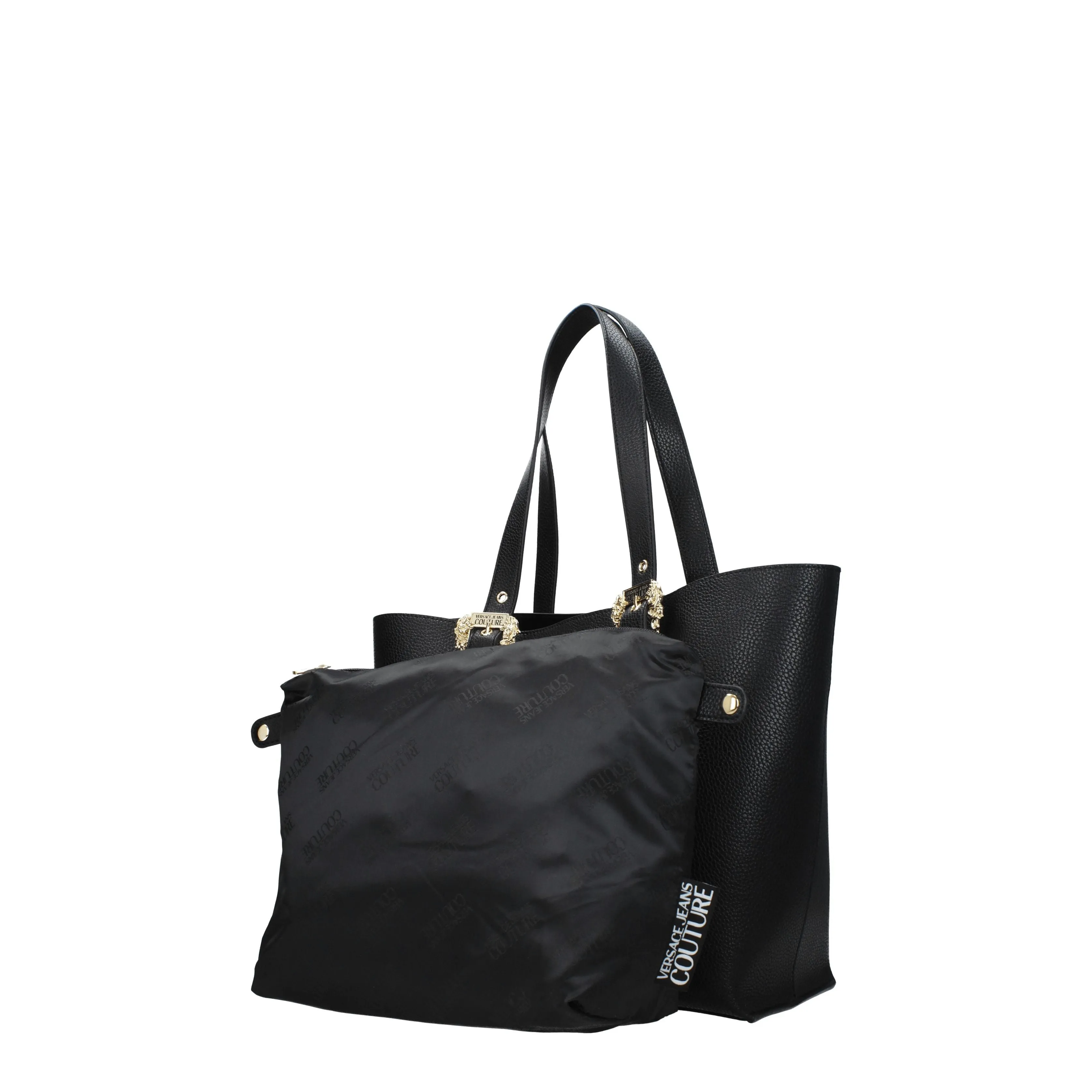 Versace Jeans Borse a Spalla Couture Donna Poliuretano Nero