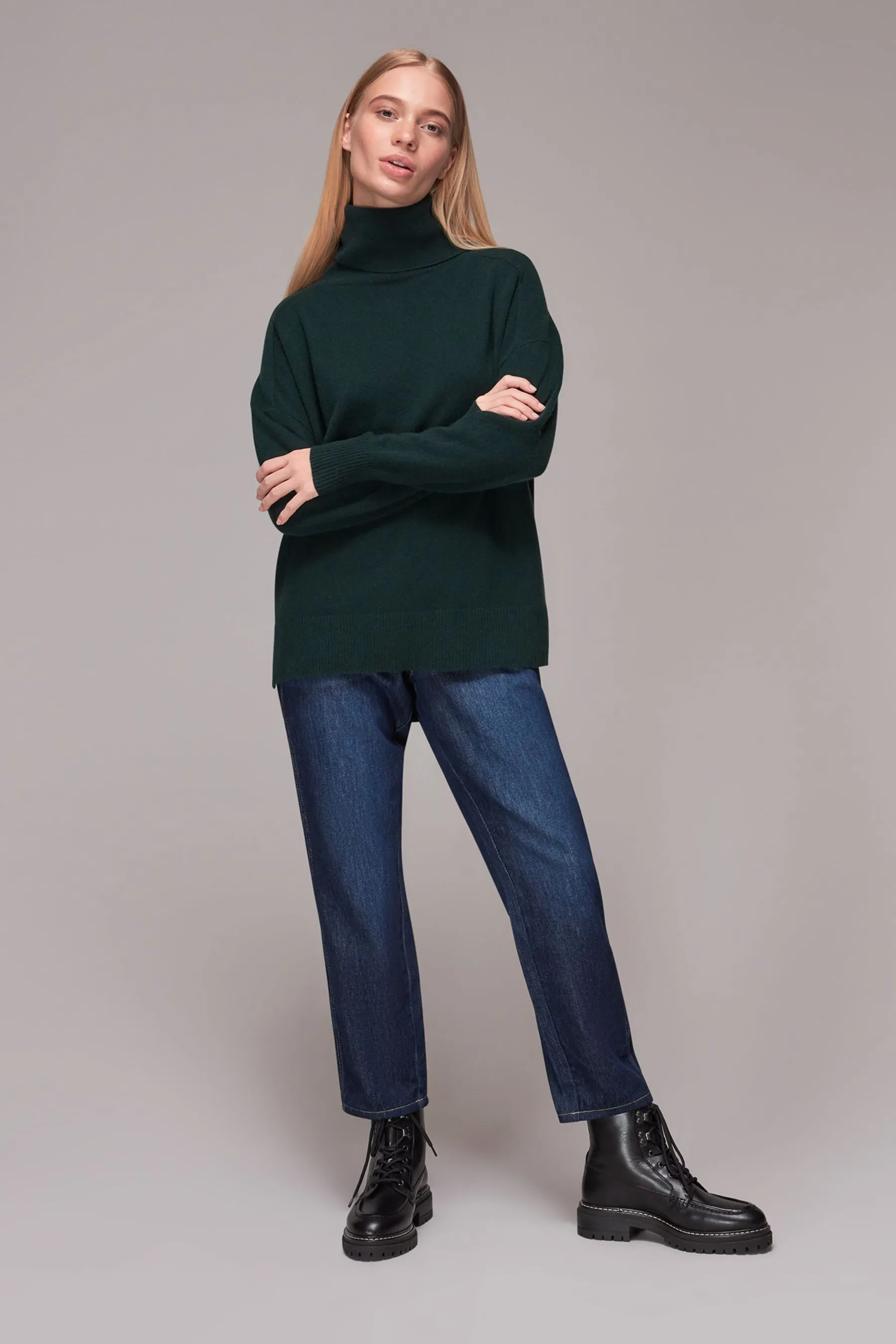 Whistles - Maglia a collo alto in cachemire    
